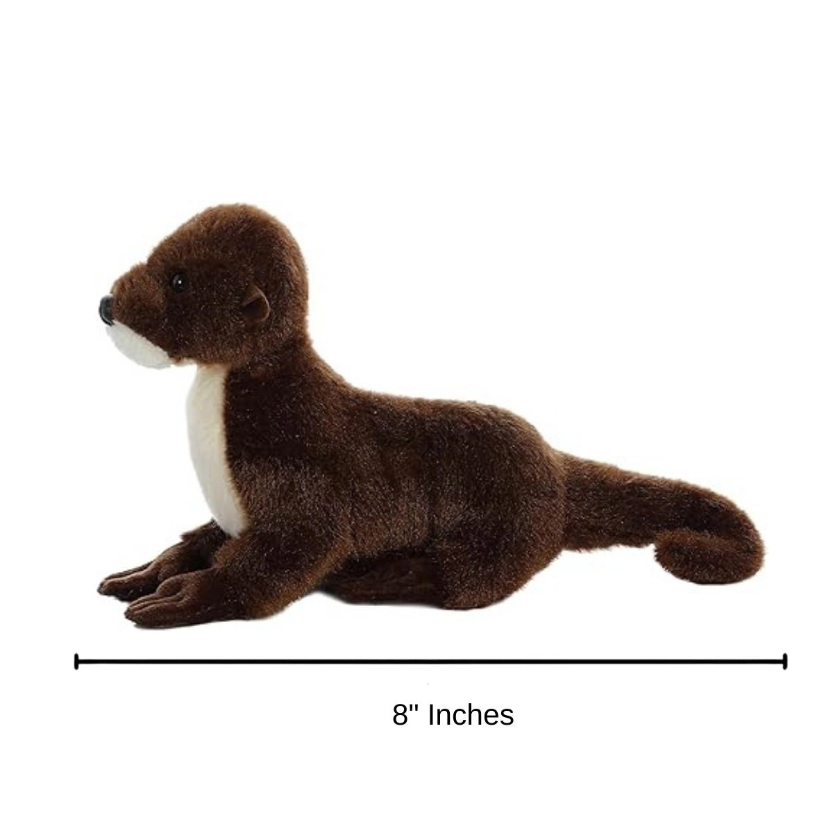 Aurora Mini Flopsie Sliddy the Otter 8-Inch Stuffed Animal Plush
