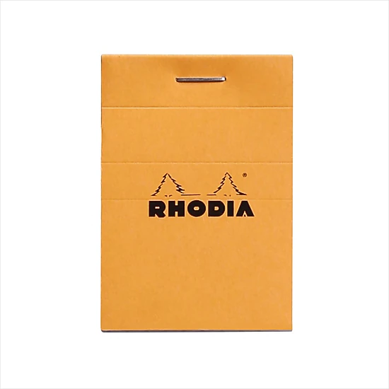 Rhodia Staplebound Notepad - Graph 80 Sheets - 2 x 3 - Orange cover ...