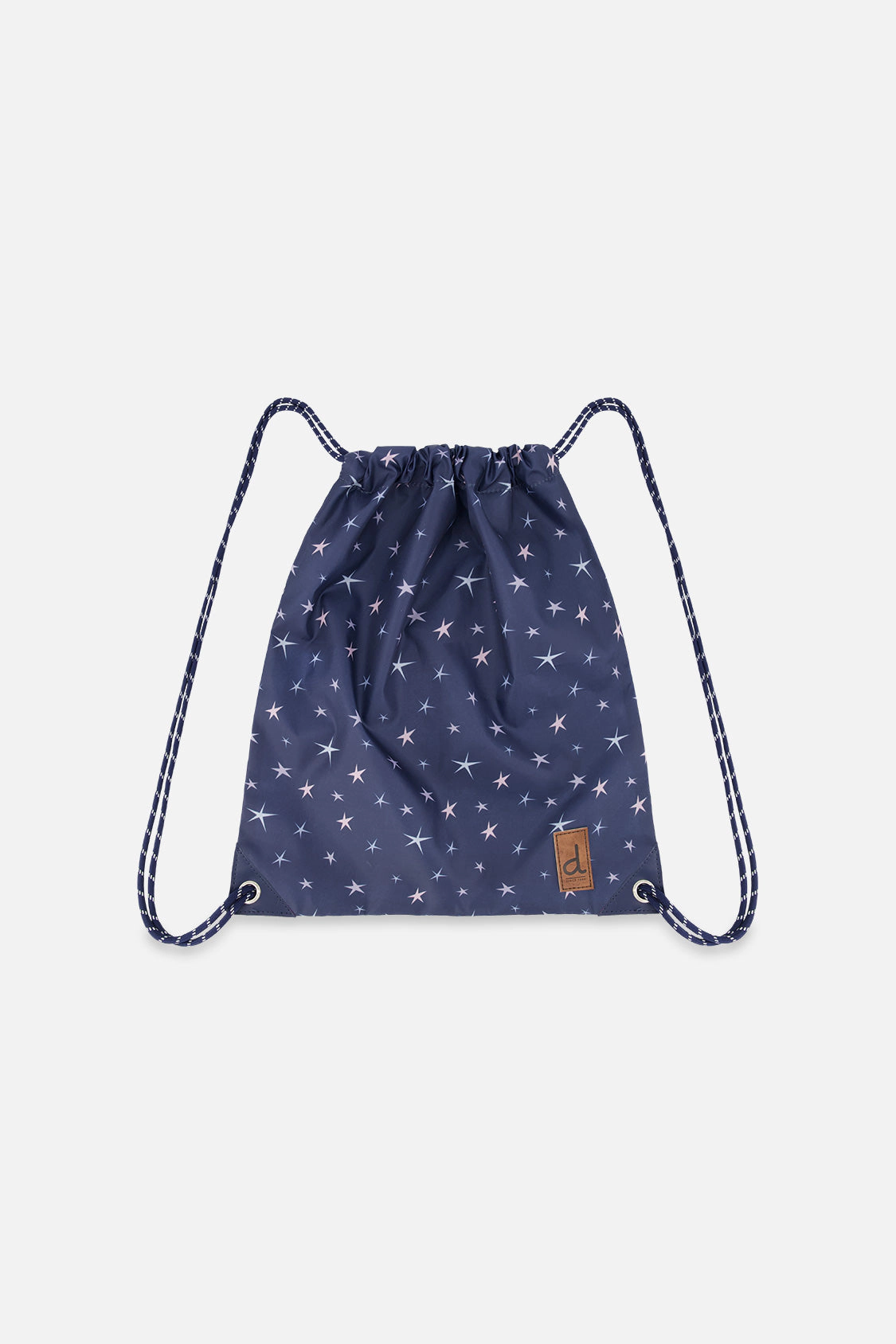 Deux par Deux Girls Lightweight Star Print Drawstring Bag