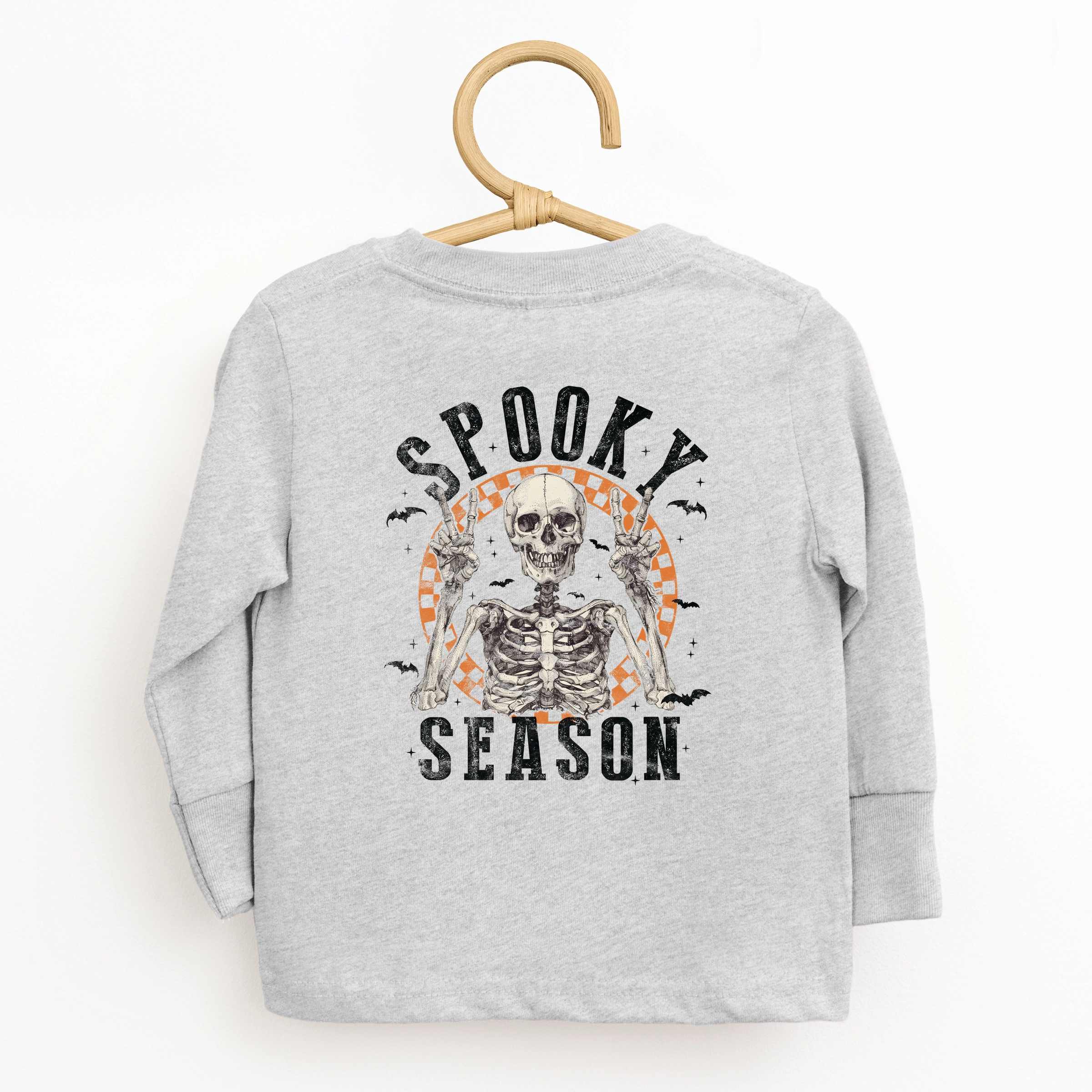 The Juniper Shop - Toddler Long Sleeve Graphic Tee Peace Sign Skeleton