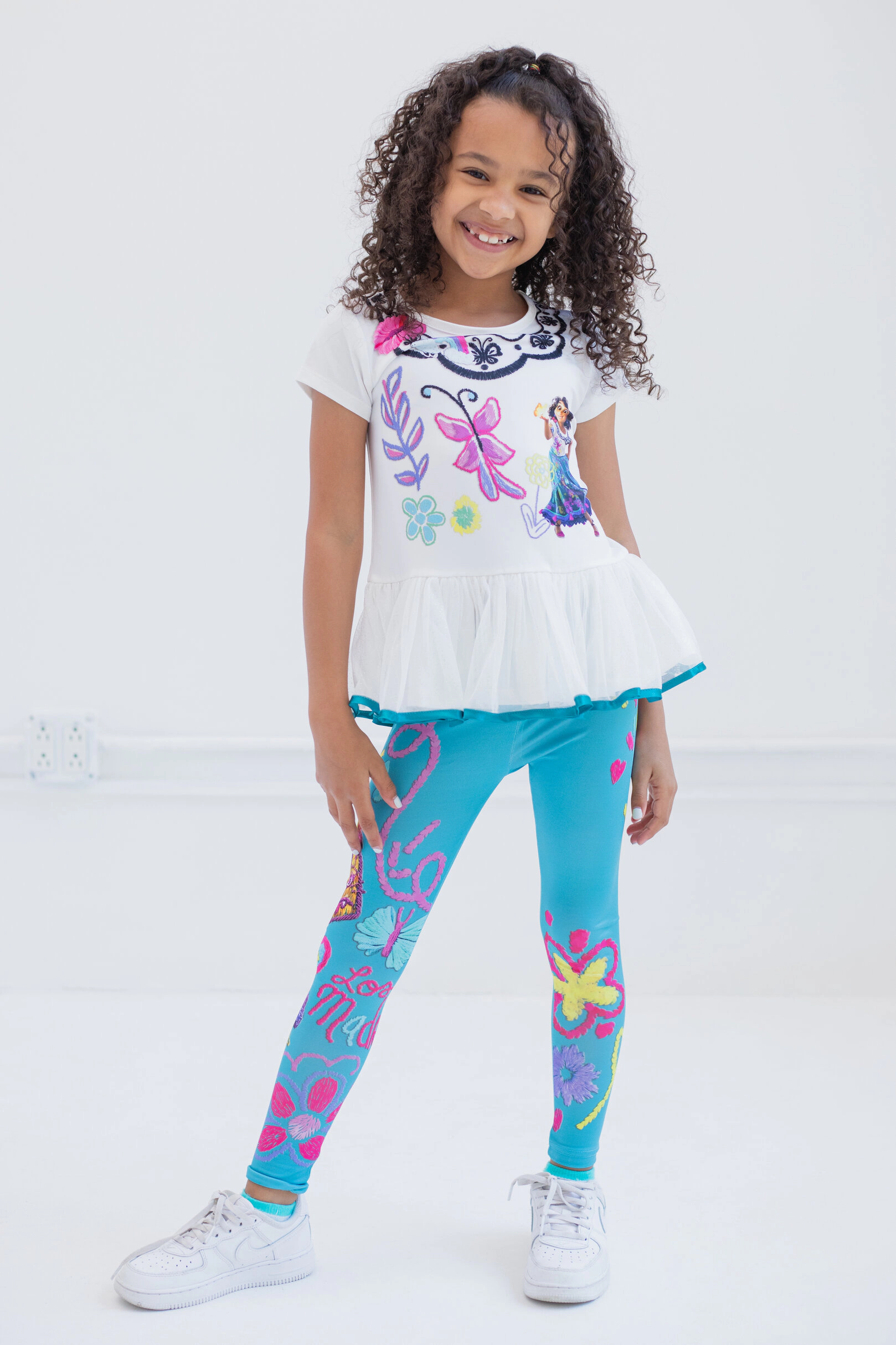 Disney Encanto Mirabel Girls' 2-Piece T-Shirt and Leggings Set