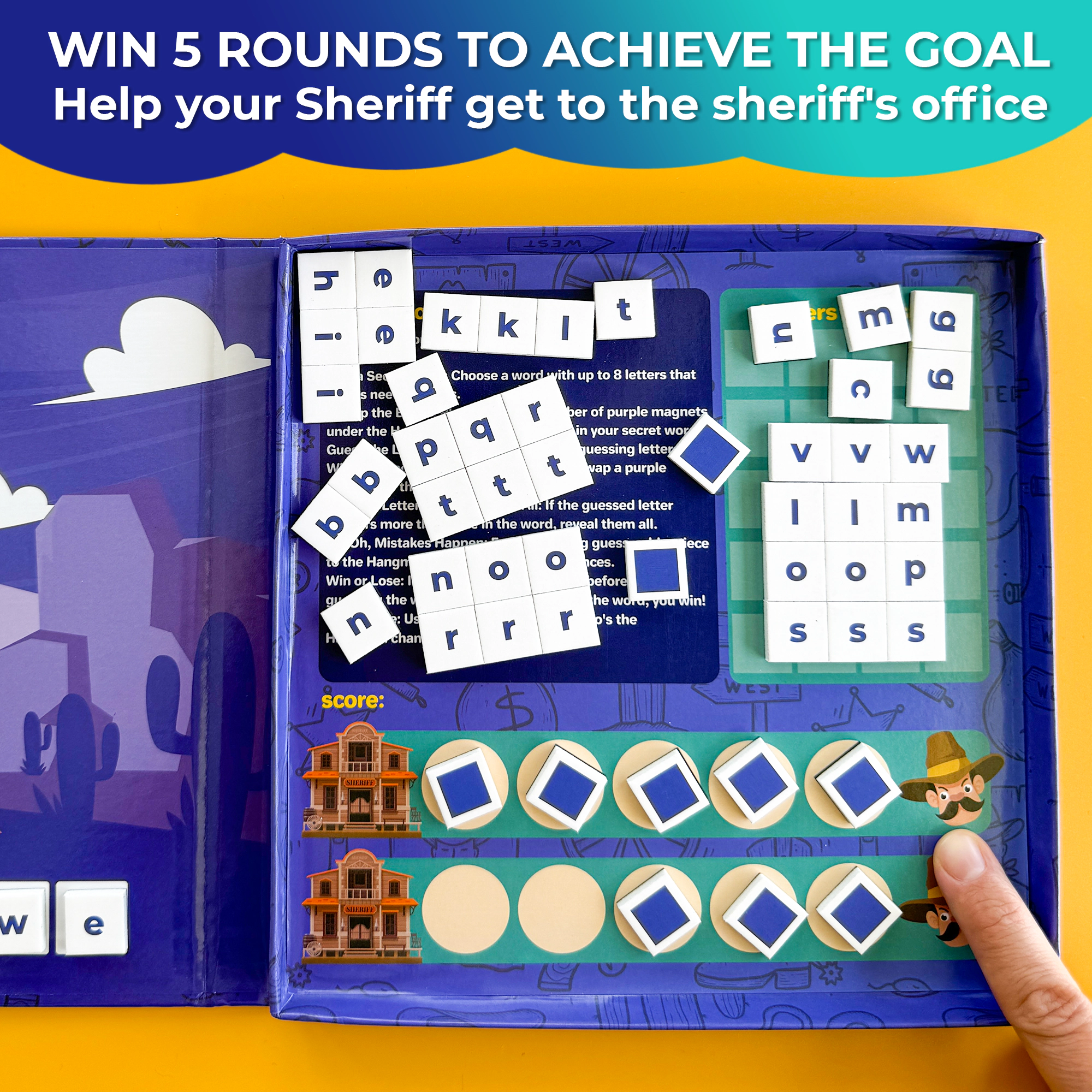 QUOKKA Magnetic Travel Games for Kids Ages 3-5, Portable Activity Set with Game Board and Pieces