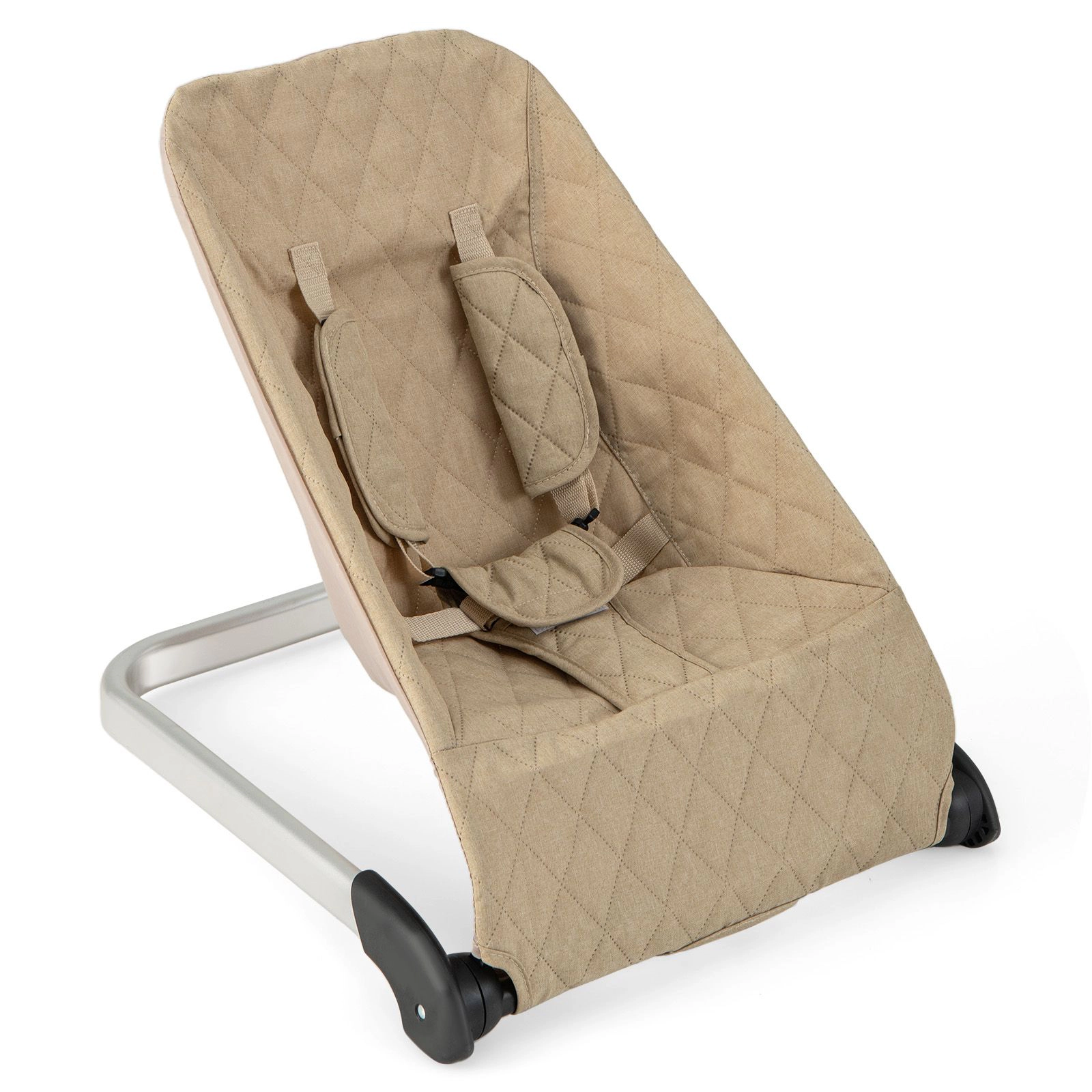 SlickBlue Unisex Baby Bouncer With 5-Point Harness and Foldable Seat
