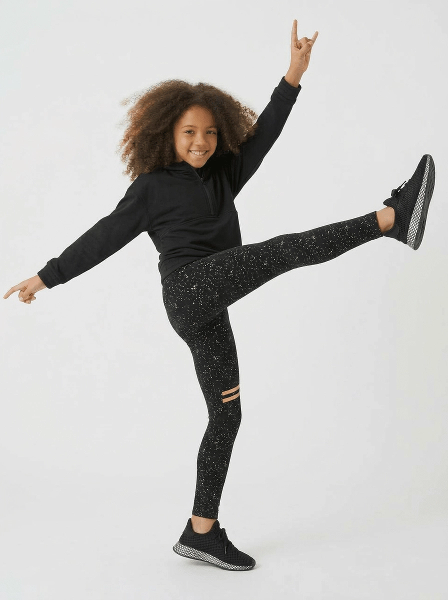 Rockets of Awesome Active Golden Leggings for Girls