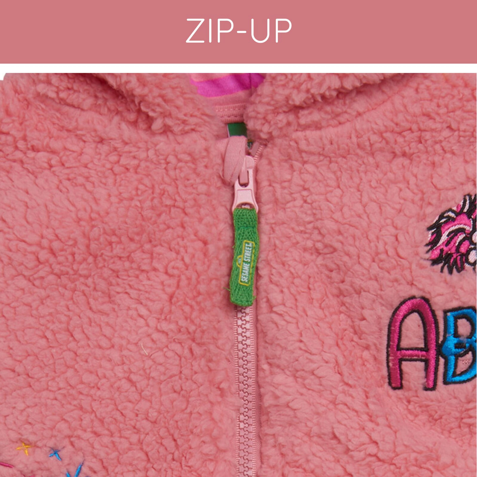 Sesame Street Cosplay Fleece Zip-Up Hoodie