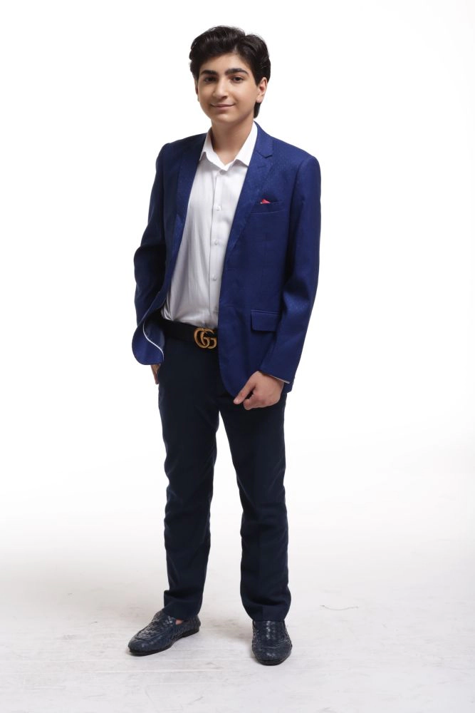 Elie Balleh Boys Slim Fit Digital Rain Jacket
