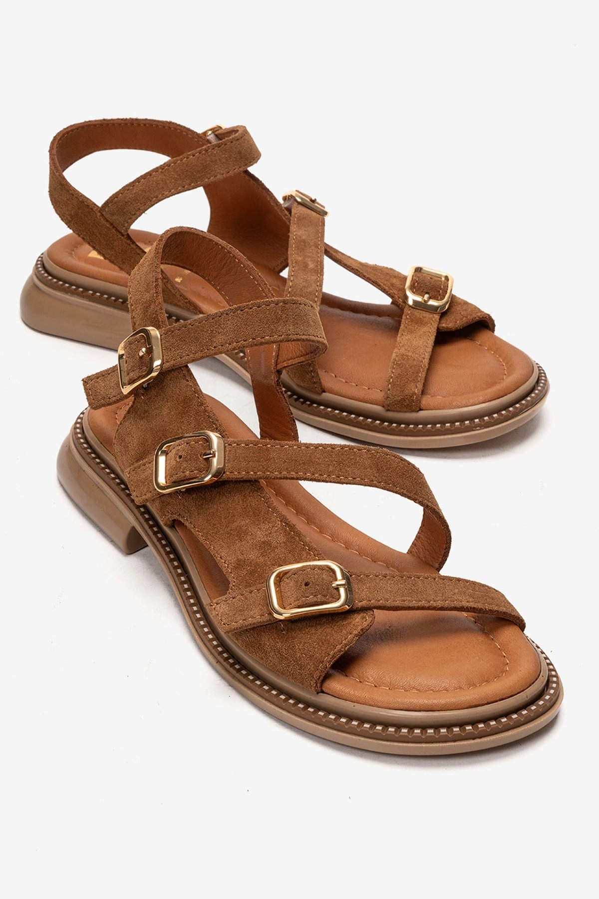 Forever & Always Womens Morez Leather Sandals