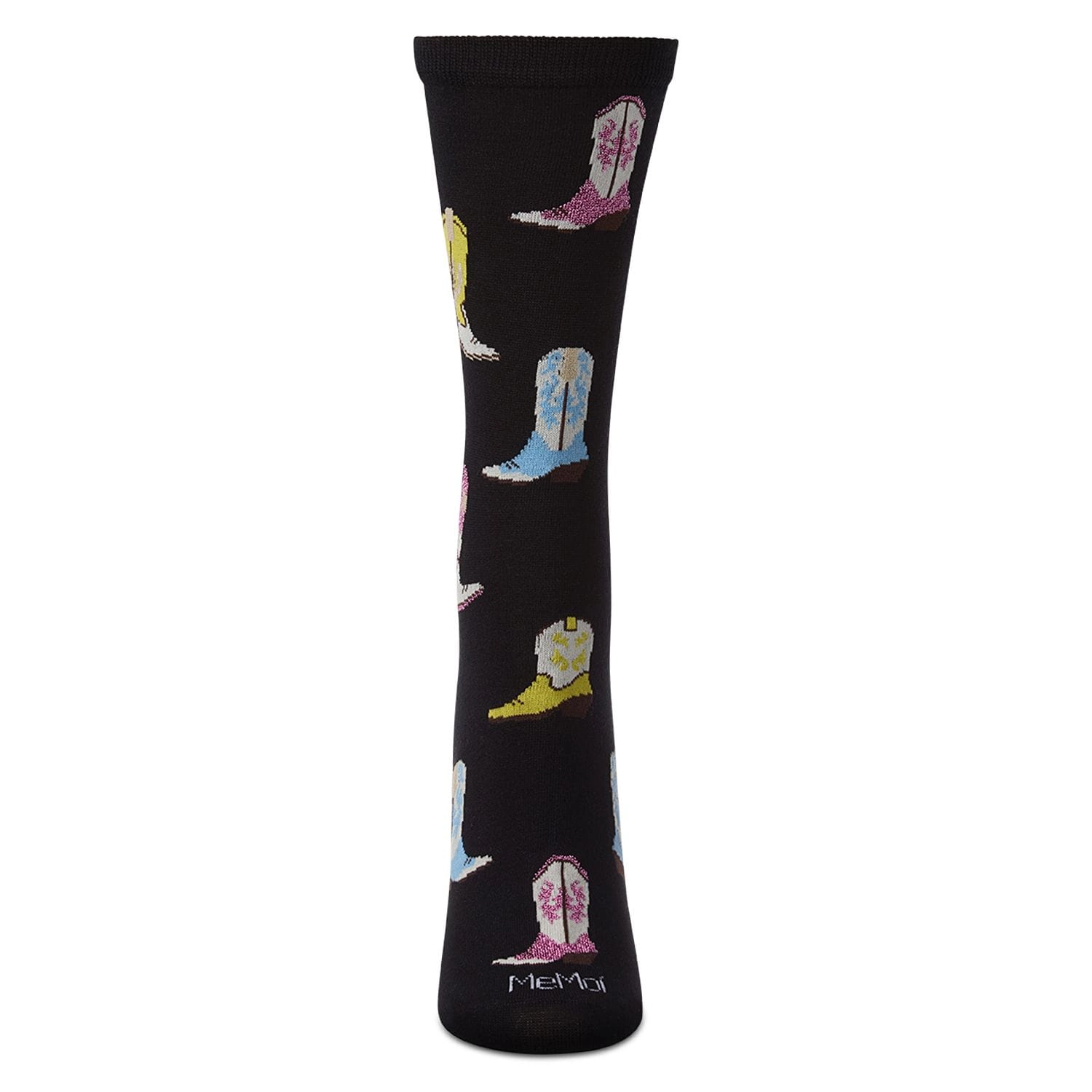 MeMoi Women's Sassy Boots Rayon From Bamboo Crew Socks