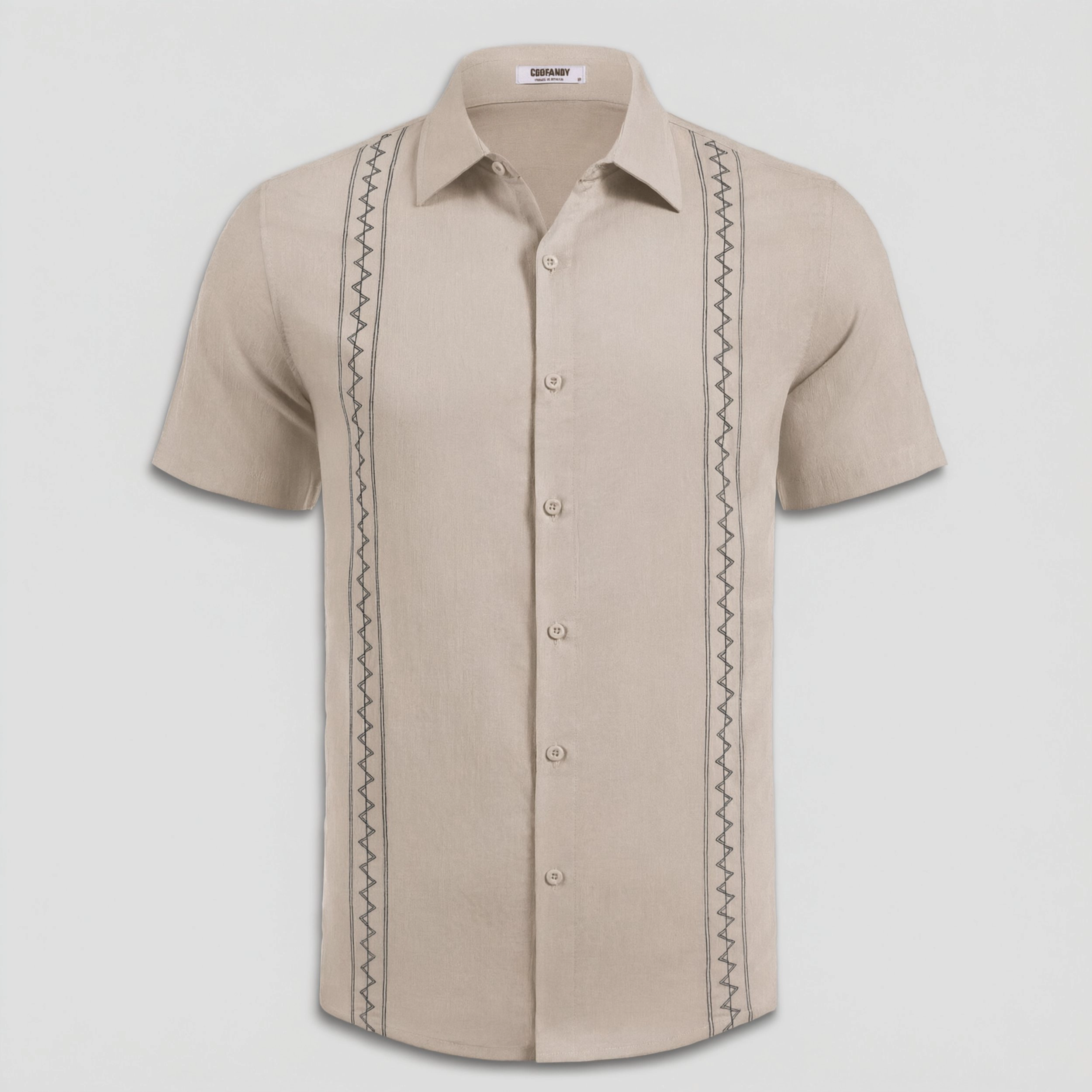 COOFANDY Men's Regular Fit Short Sleeve Camp Shirt