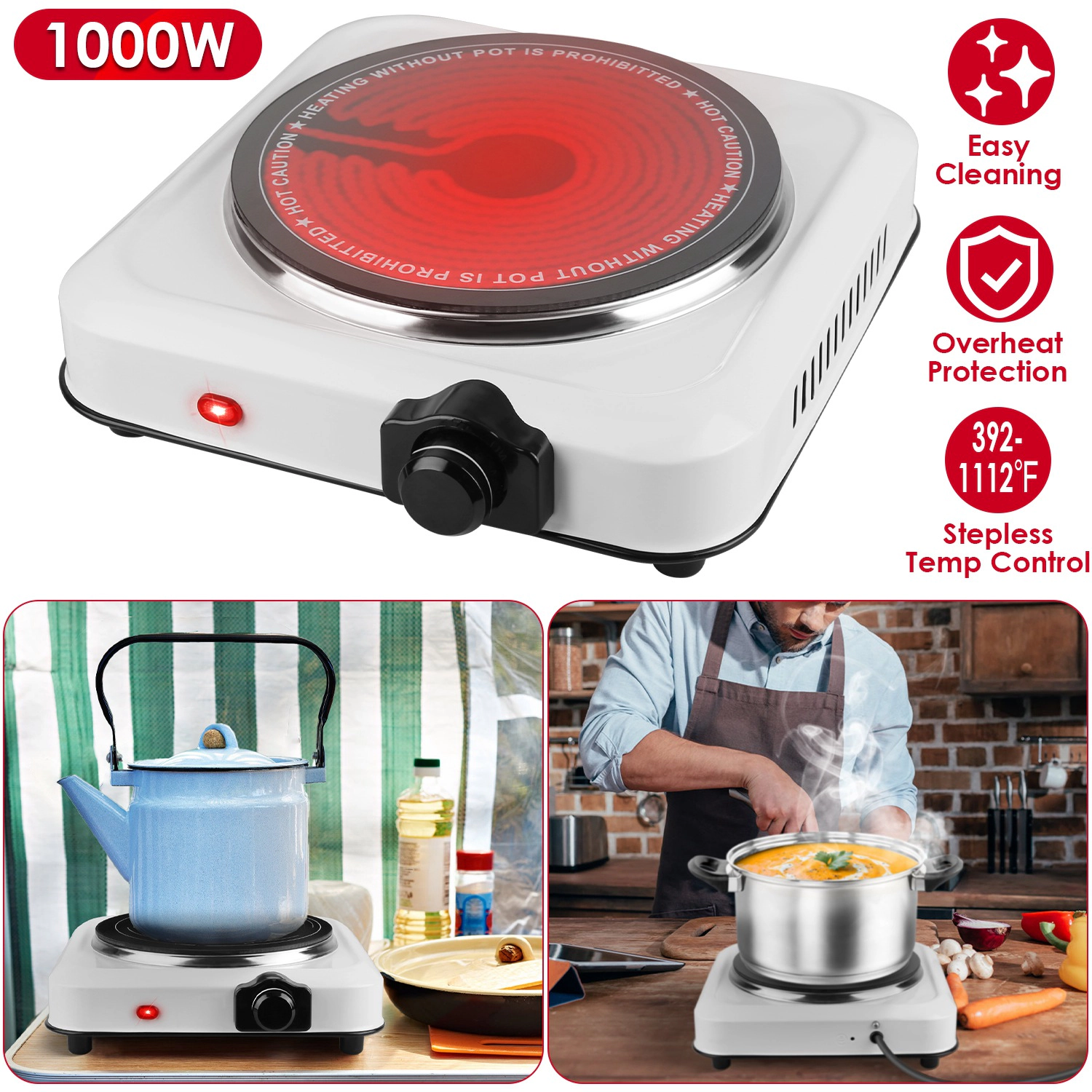 IMounTEK Unisex Infrared Single Burner Hot Plate
