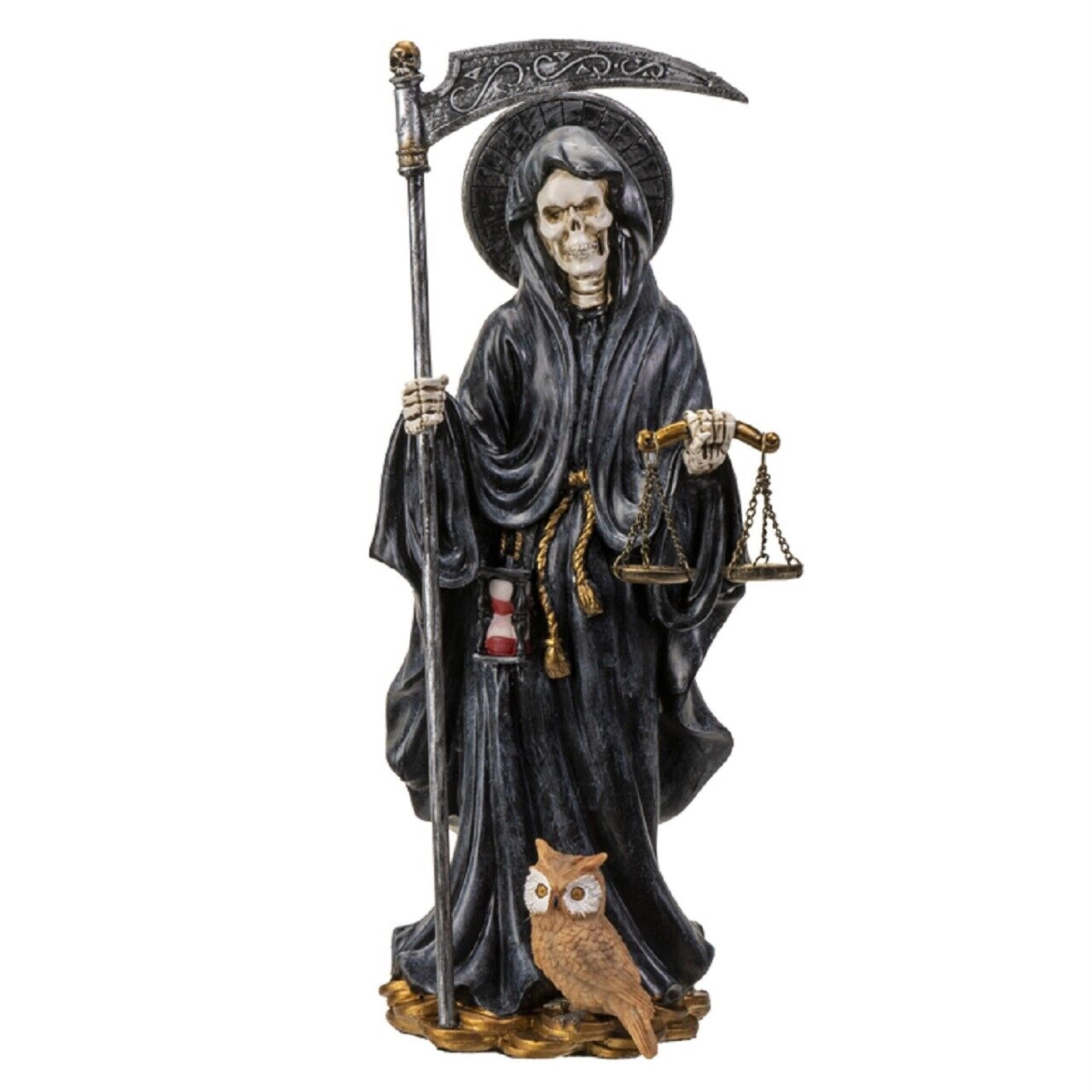 Pacific Giftware Santa Muerte Black Gown Figurine Death 10 Inch