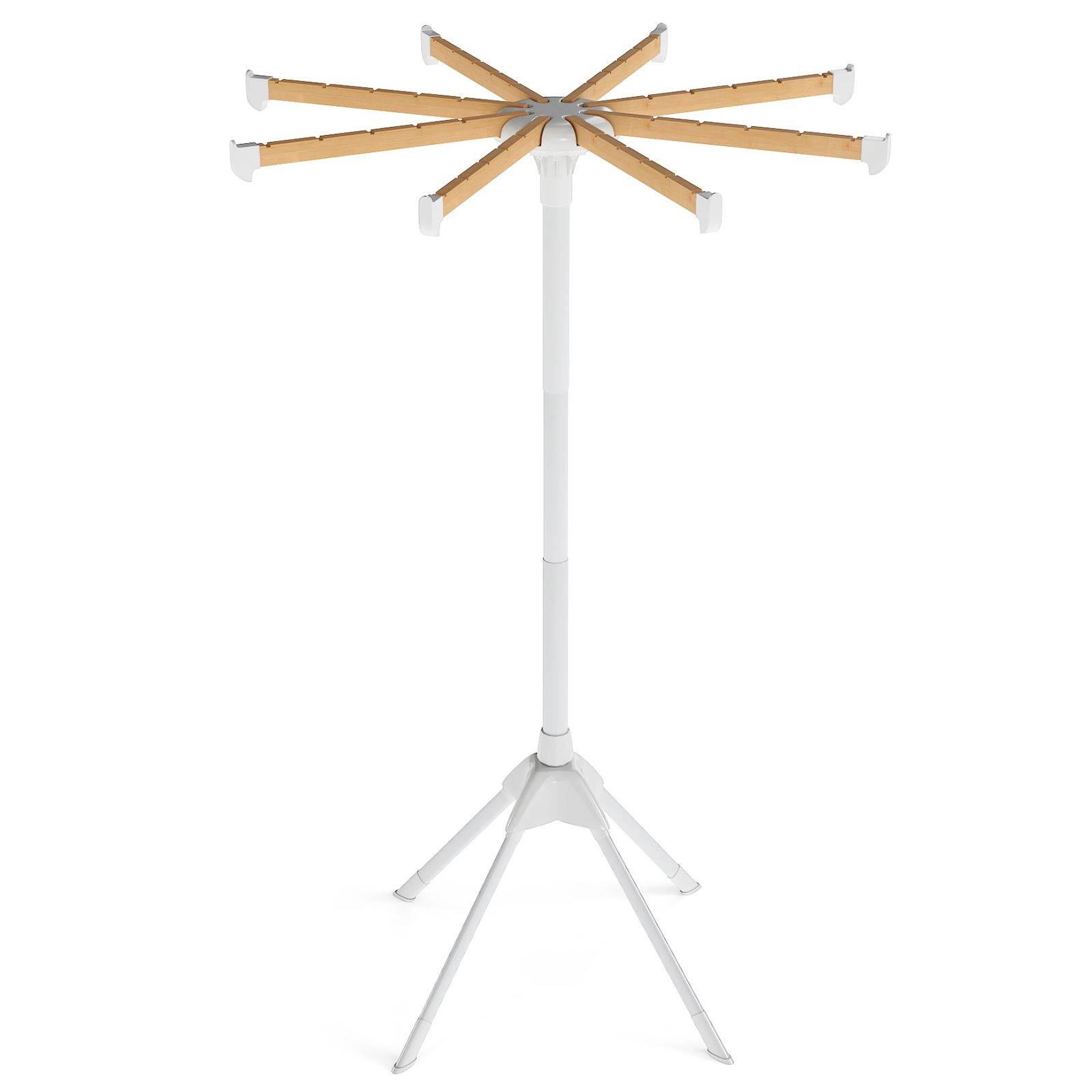 SlickBlue Portable Laundry Drying Stand with 40 Hanger Slots and Space-Saving Design