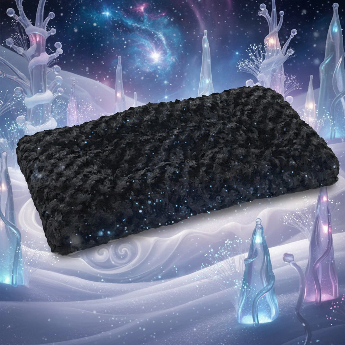 Midwest Homes 22 in. Ombre Swirl Dog Bed, Black