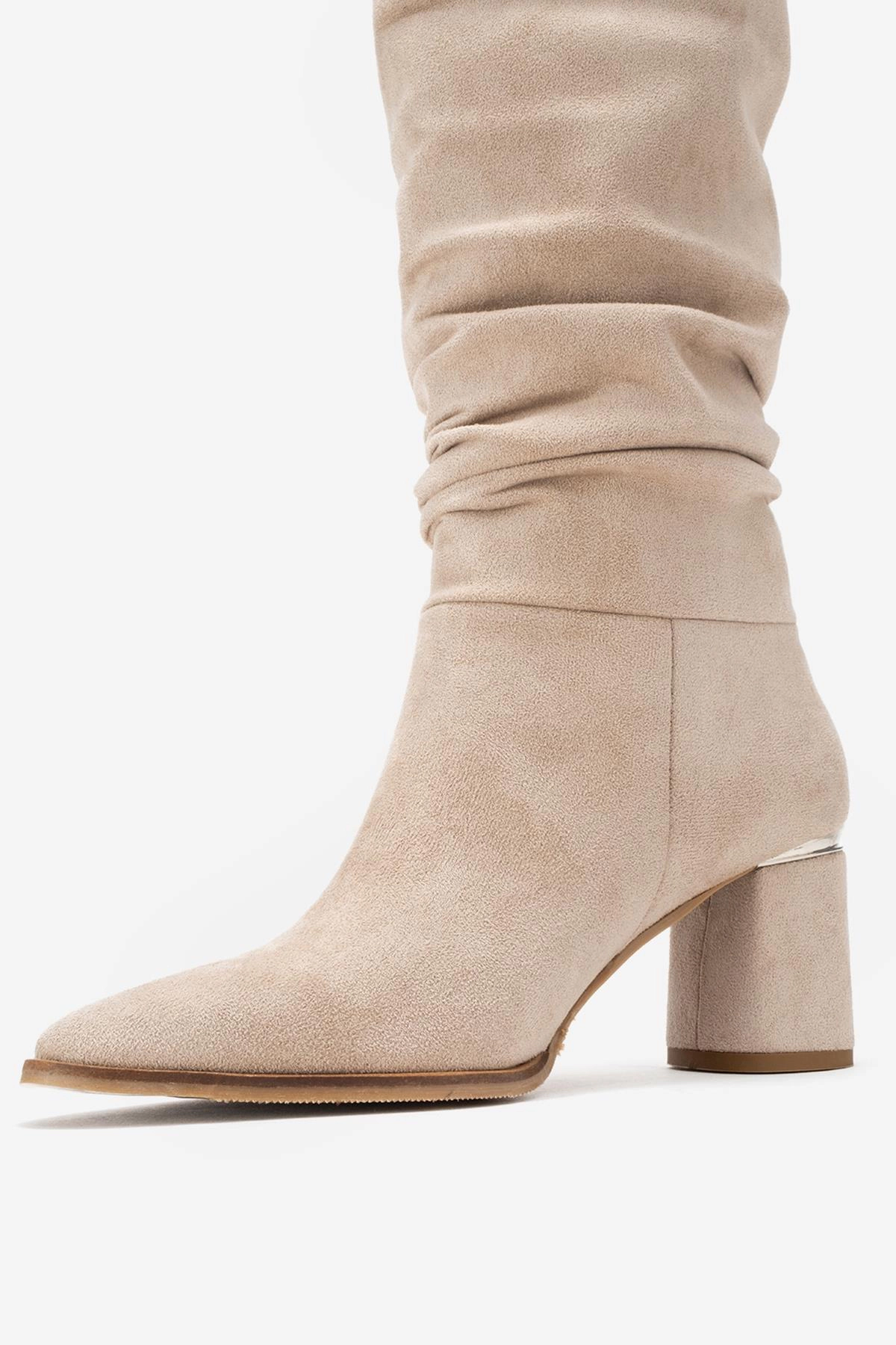 Prologue Shoes Womens Vianella Block Heel Knee High Boot