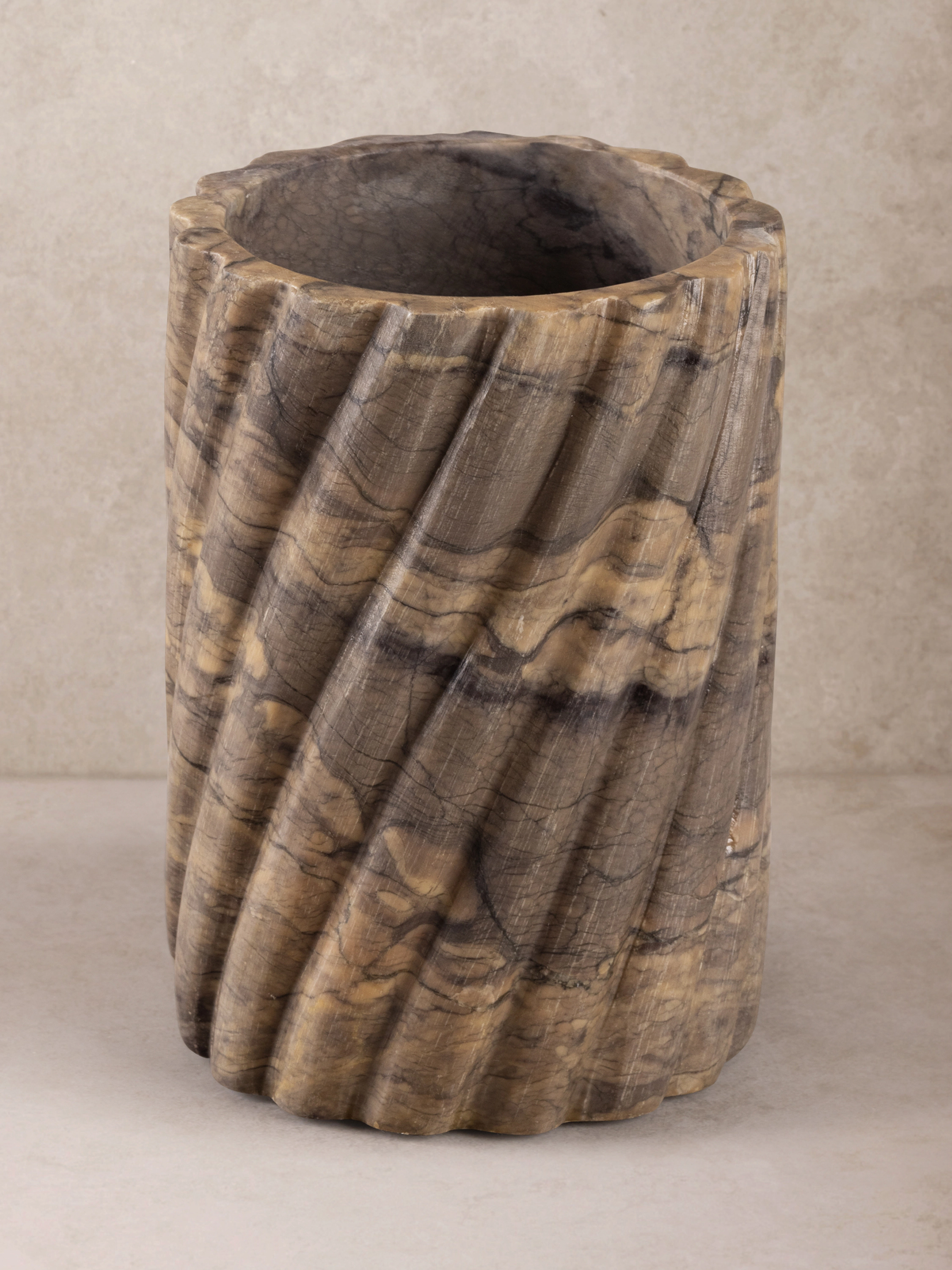 GAURI KOHLI Taraz Brown Onyx Wine Cooler