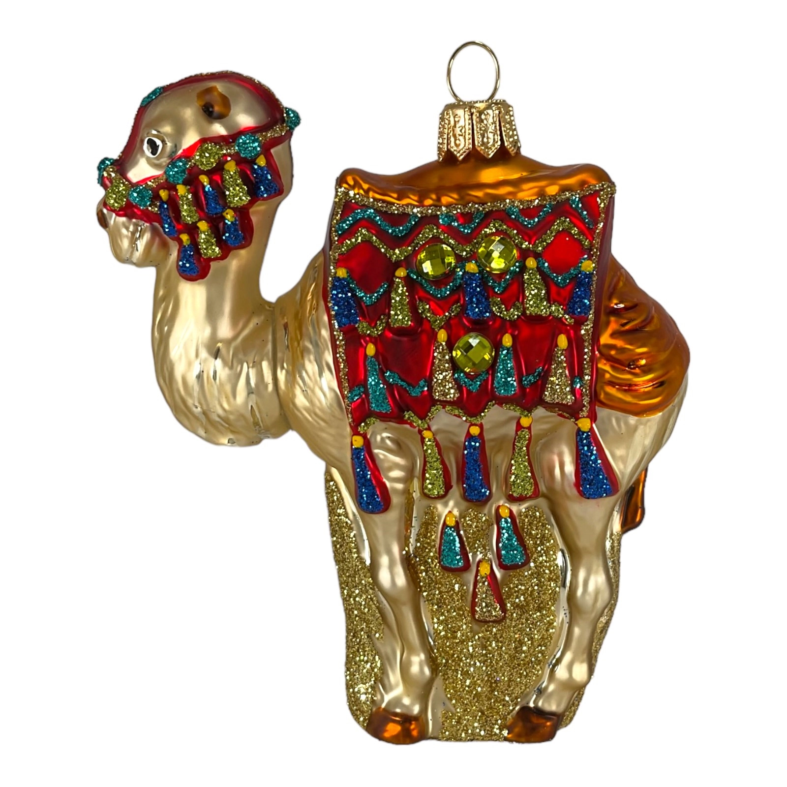 Pinnacle Peak Trading Company Camel Polish Glass Christmas Ornament Made in Poland Decoration