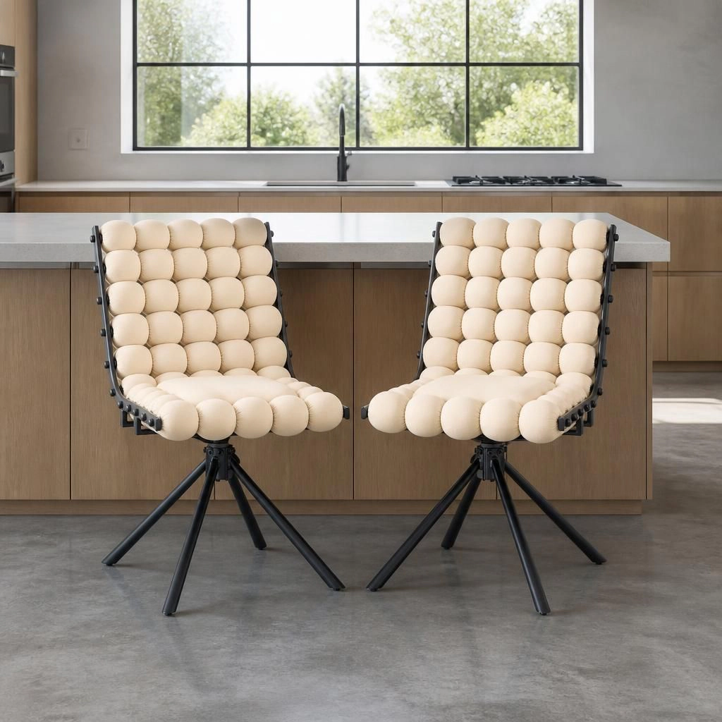 GOODSILO Comfortable Upholstered Velvet Dining Seating Chair