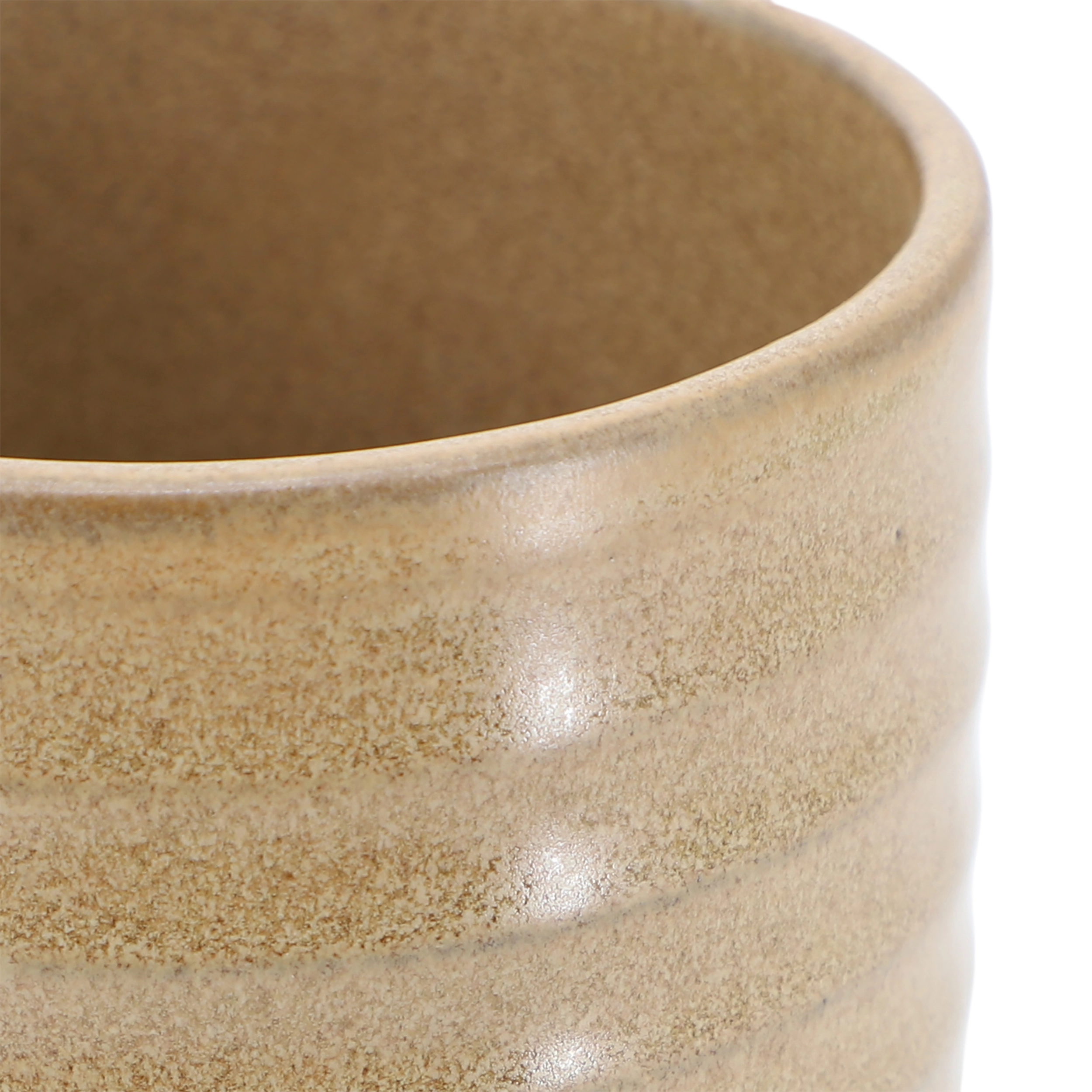 Gibson Home Terra Bella 4 Piece 18.5 Ounce Terracotta Mug Set in Sandstone