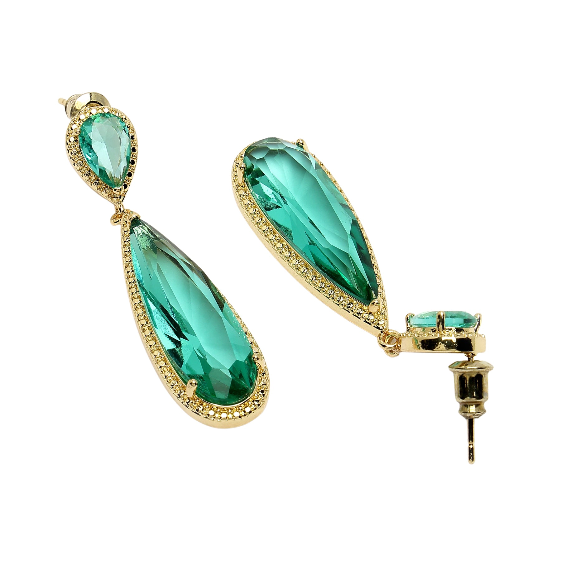 AGP PARIS Womens Diva Sleek Water Droplet Drop Earrings