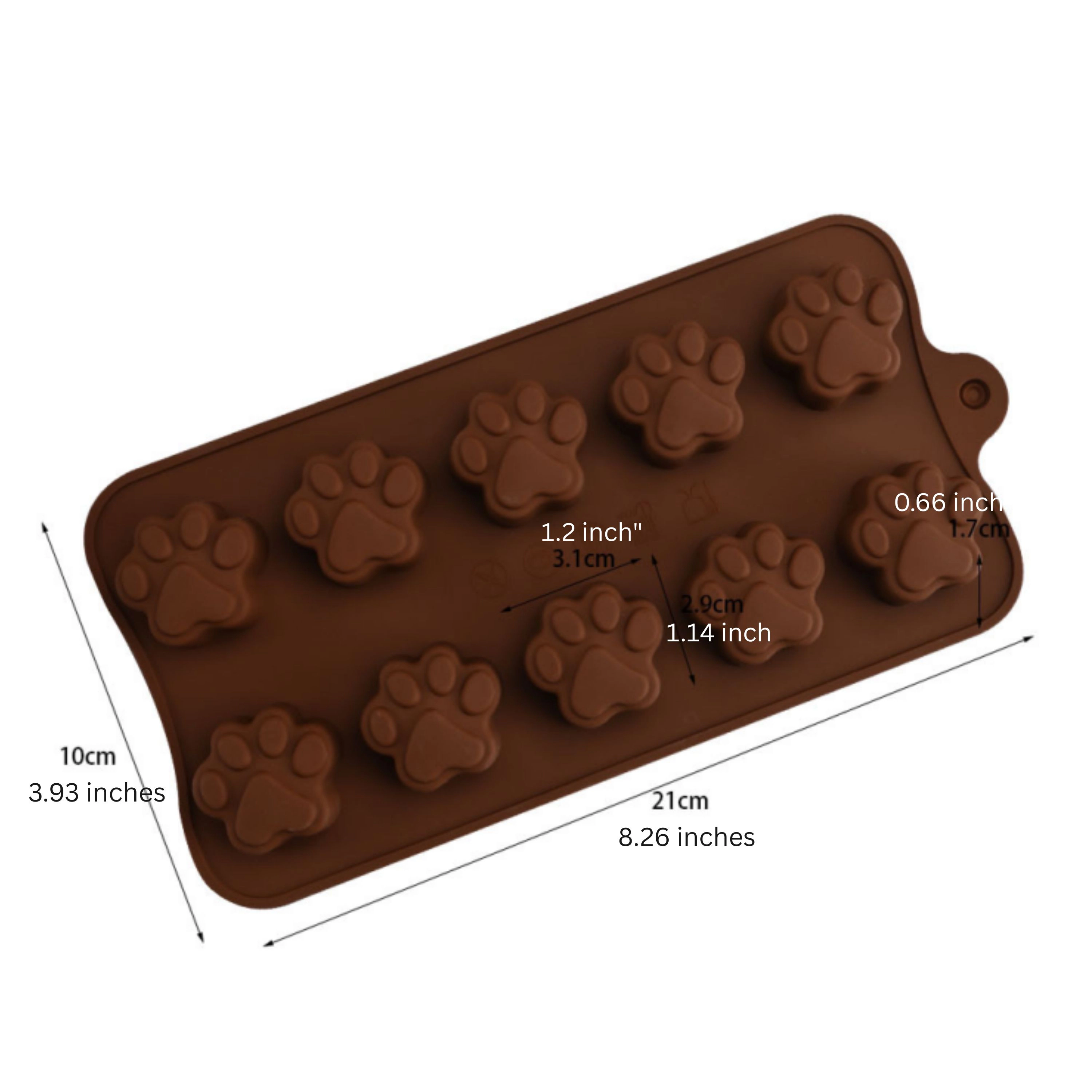 Kitcheniva 3.9 x 8.3 Inch Silicone Mold for Mini Dog Treats & Chocolate Drops