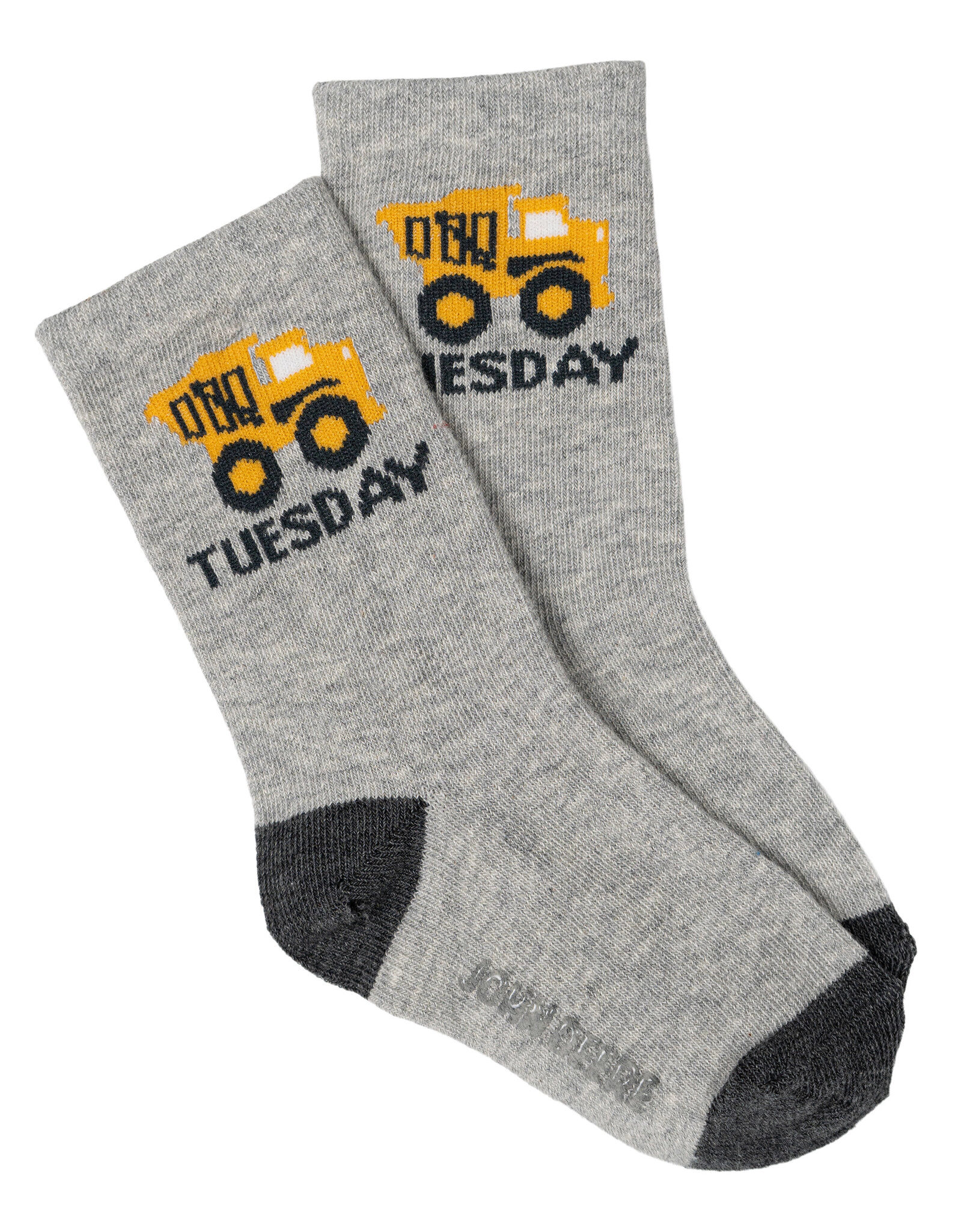 John Deere Boys' Non-Slip Grip 7-Pack Crew Socks
