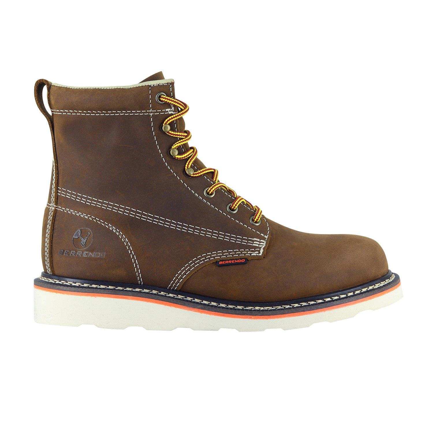 Berrendo Mesn 6" Soft Toe Work Boots, Electrical Hazard Rated, EVA Outsole