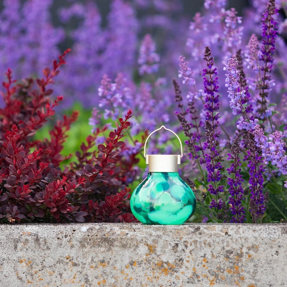 Allsop Home & Garden Tea Solar Lanterns 5 Handblown Glass