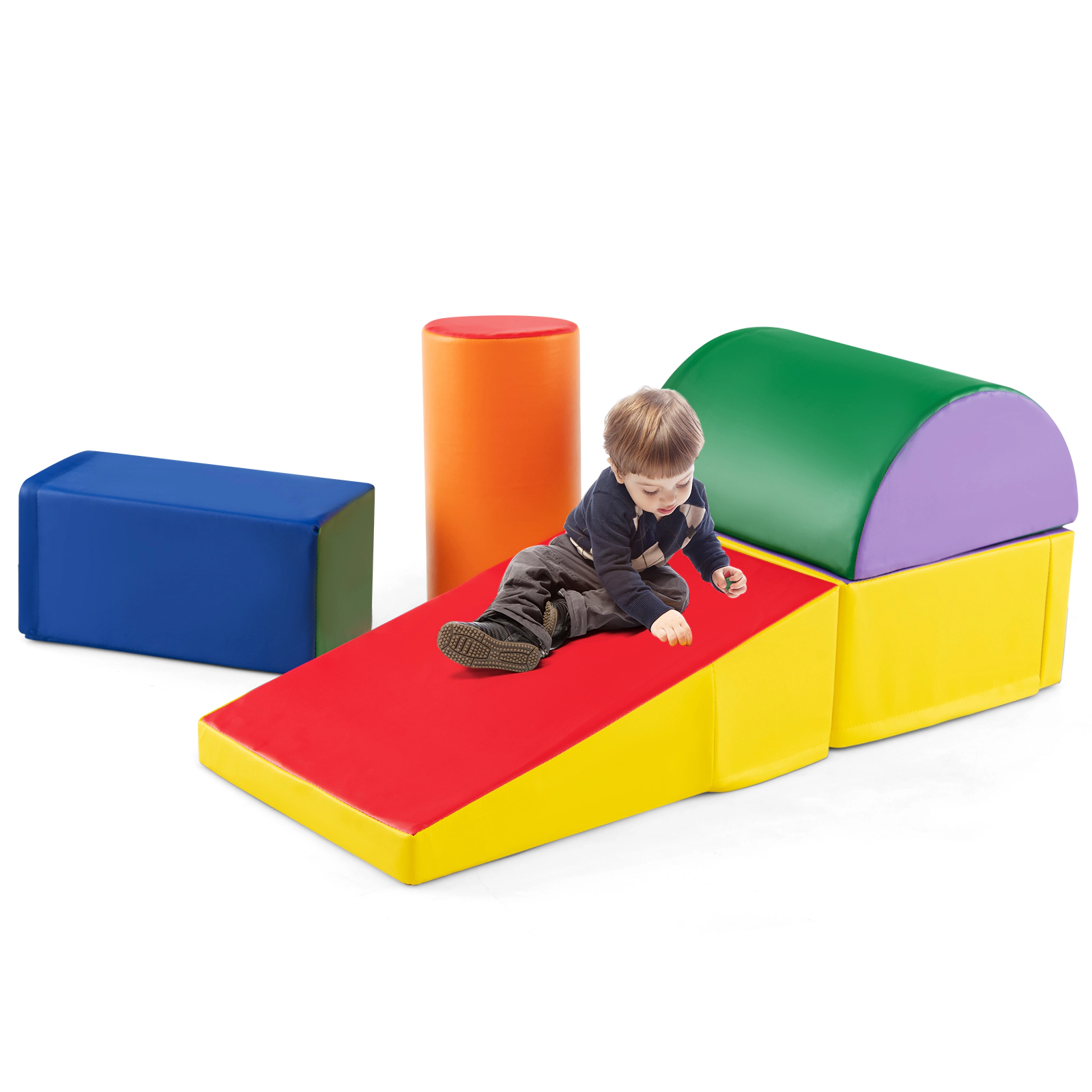 LJG 5-Piece Kids Climb and Crawl Activity Playset