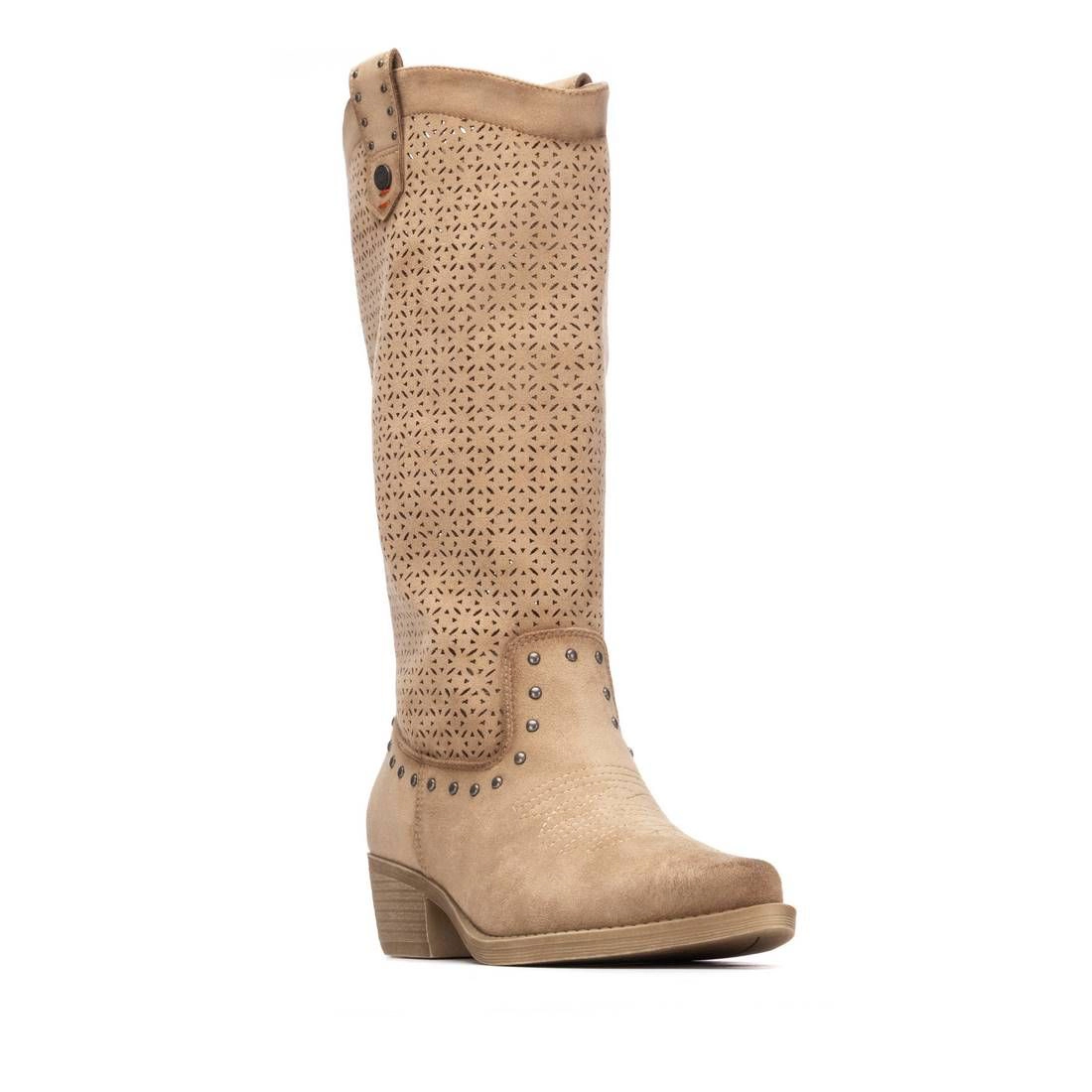 Refresh Women's Boots Block Heel, Memory Foamsole