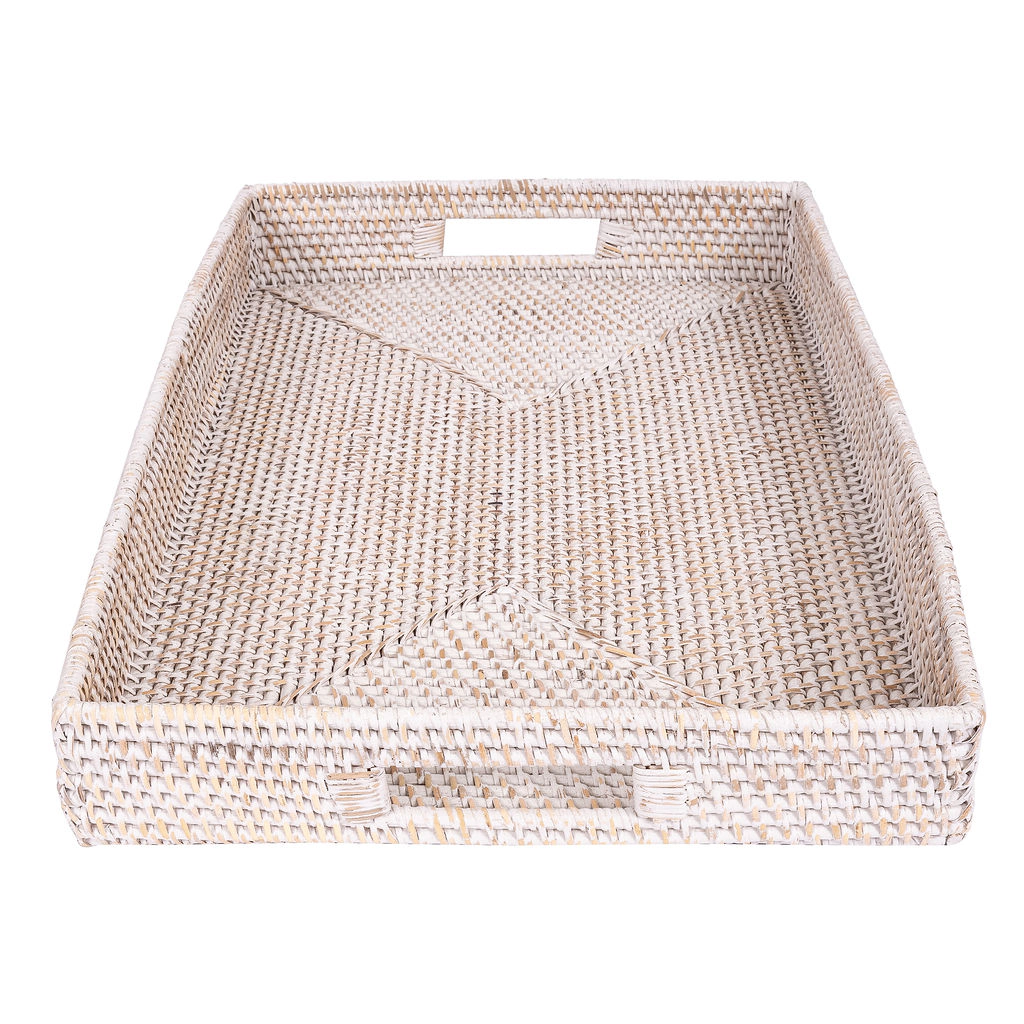 Saboga Home™ Rectangular Tray With Cutout Handles