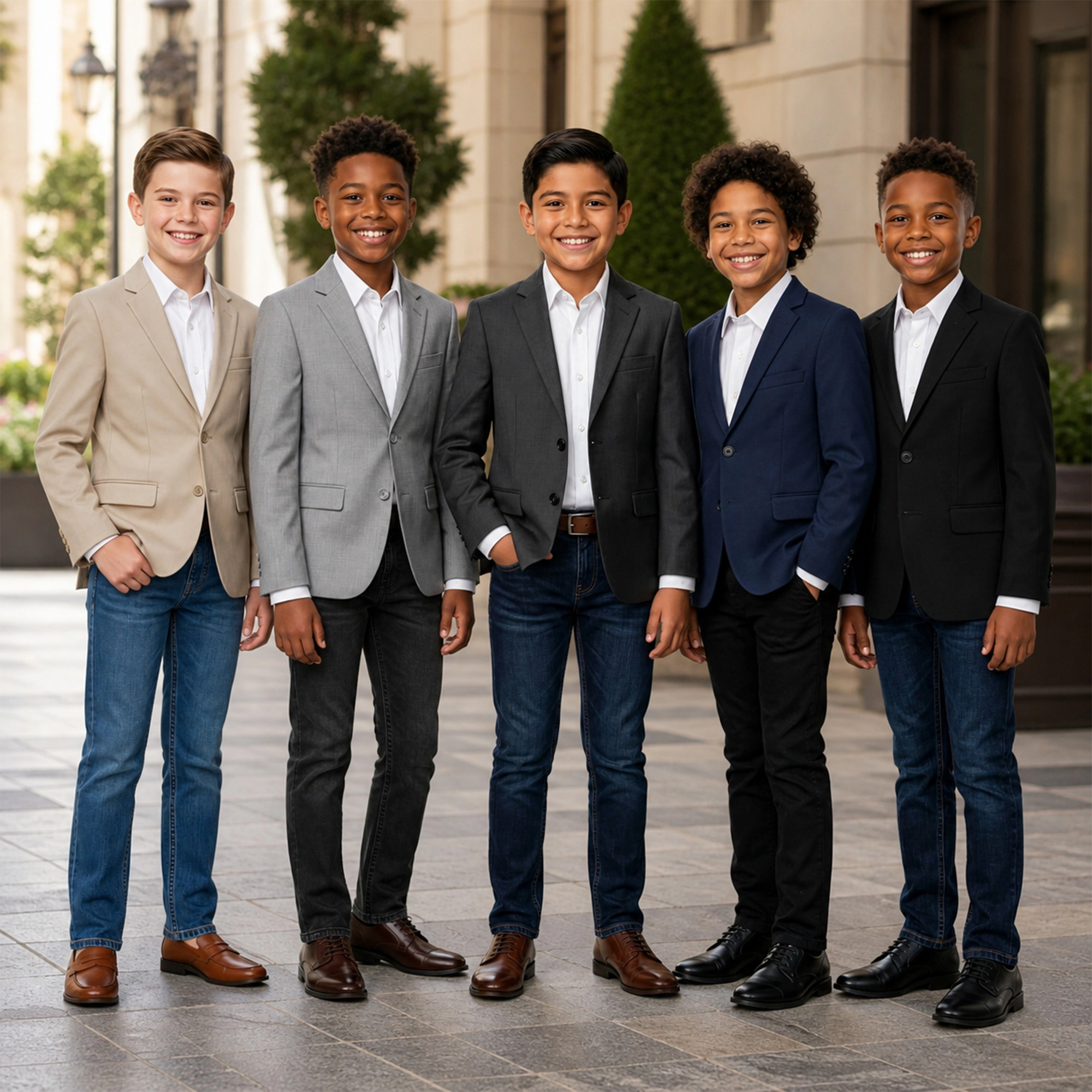 Zegarie Little & Big Boys Tailored Fit Suit Separates Jacket Only