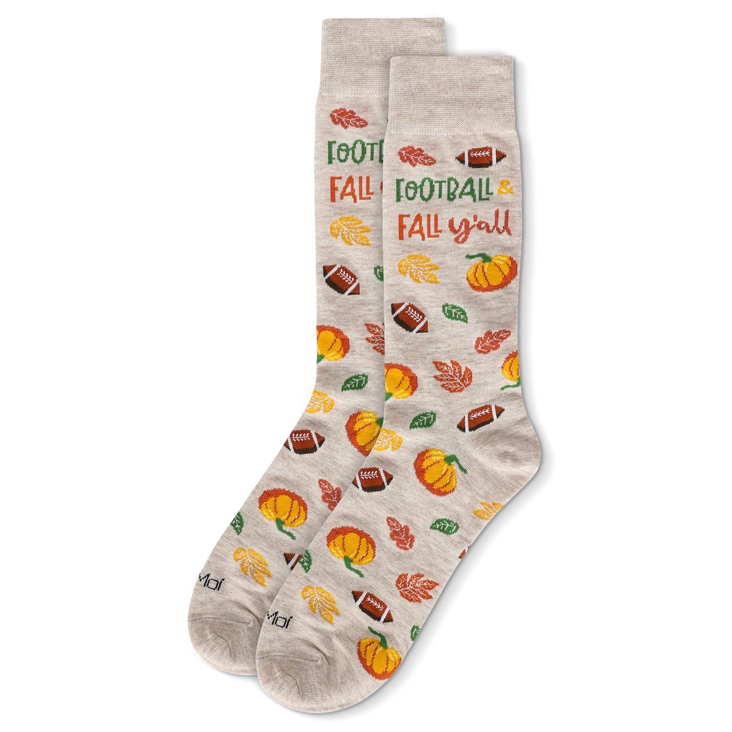 MeMoi Men's Football & Fall Bamboo Crew Socks