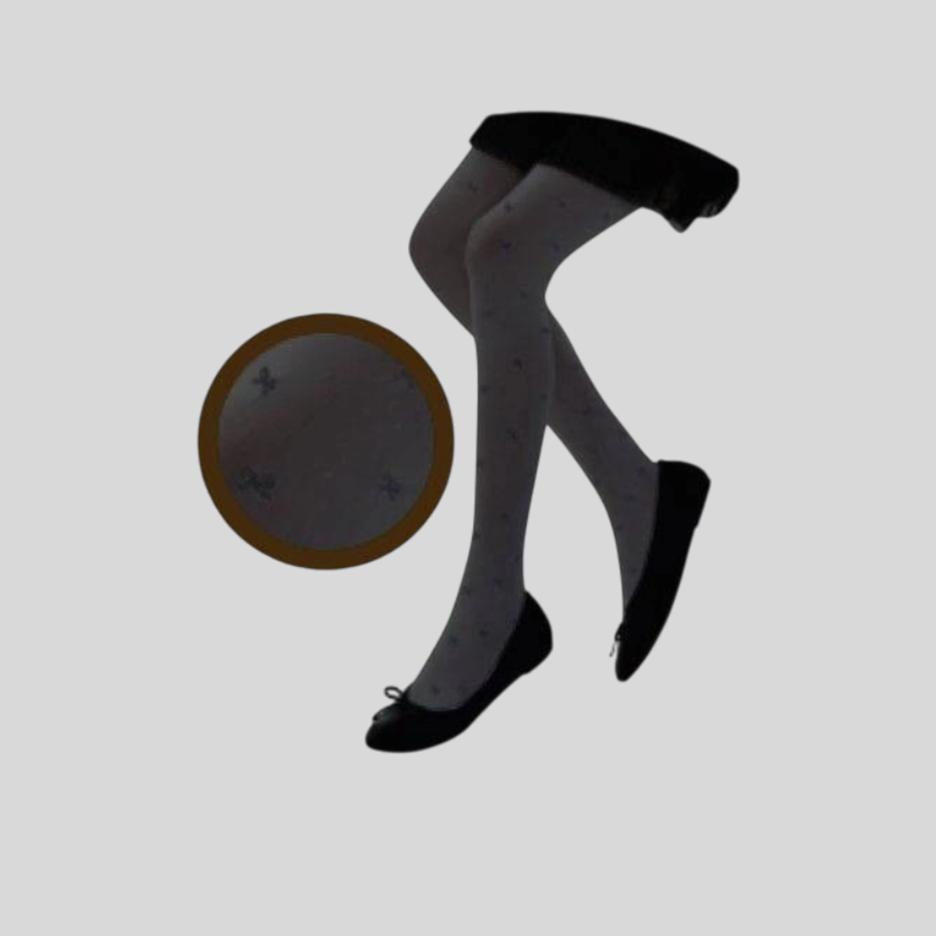 Wear Sierra Girl's Bow Patterned Tights