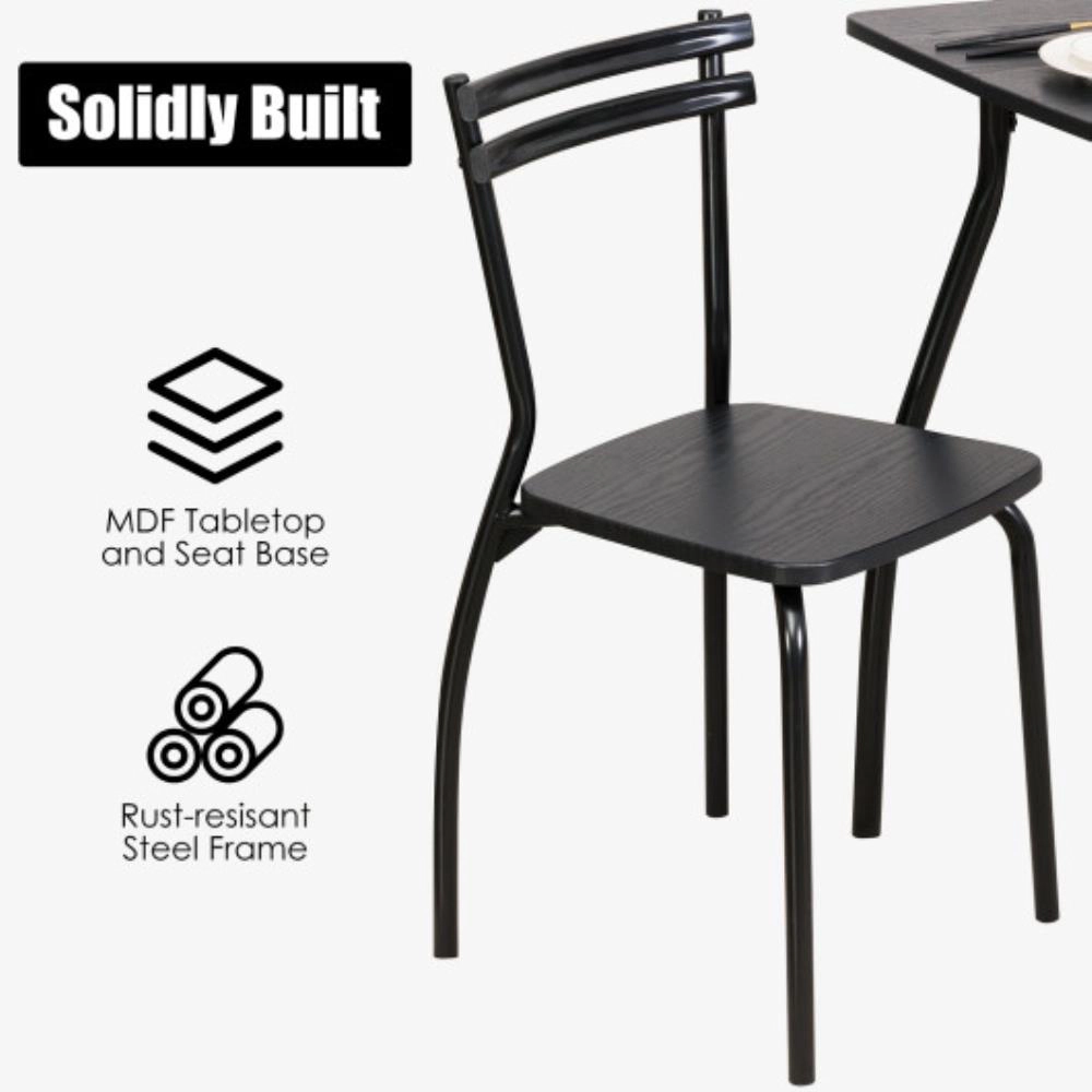 Hivvago 5 Pieces Dining Table Set With 4 Chairs
