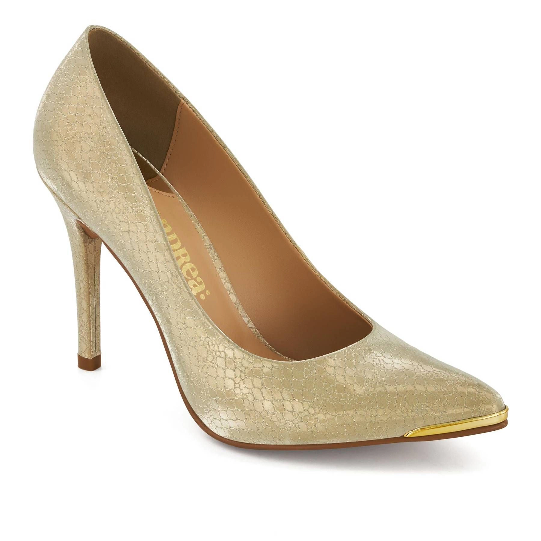 Andrea Classic High Heels With Metallic Detail