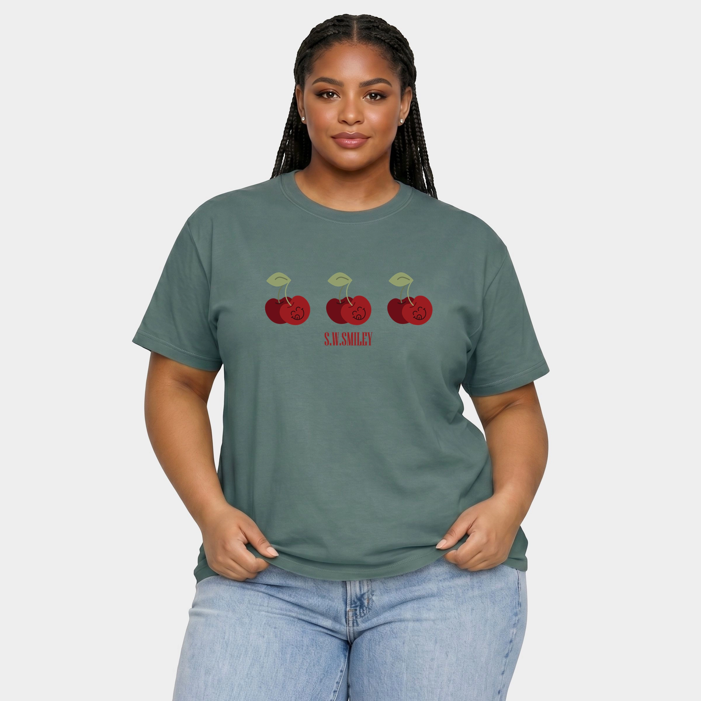 Simply Sage Market - Women's Plus Sized Garment Dyed Graphic T-Shirt Howdy Pumpkin Western