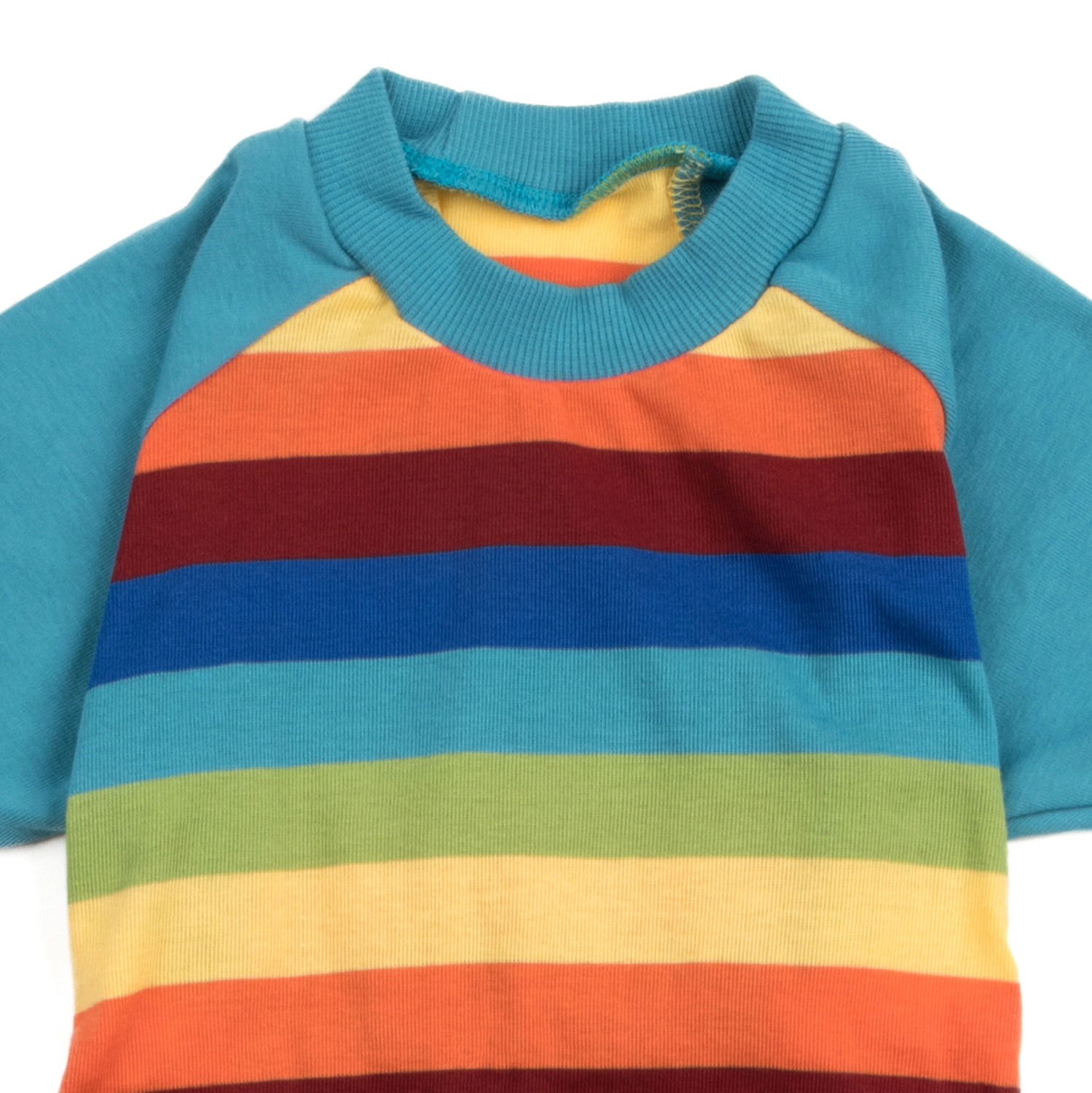 Leveret Dog Cotton Rainbow Striped Pajamas