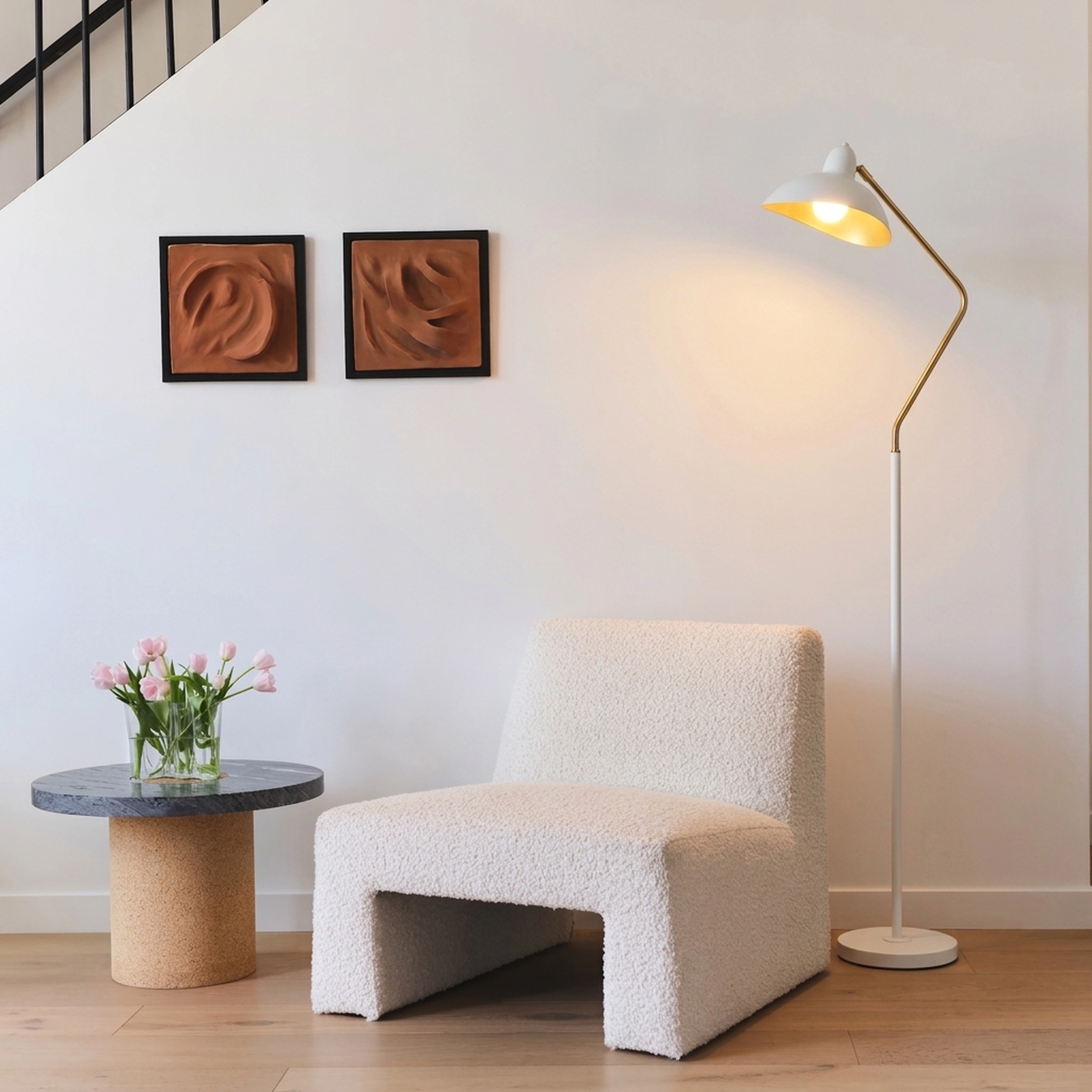 Brightech Swoop Adjustable LED Floor Lamp