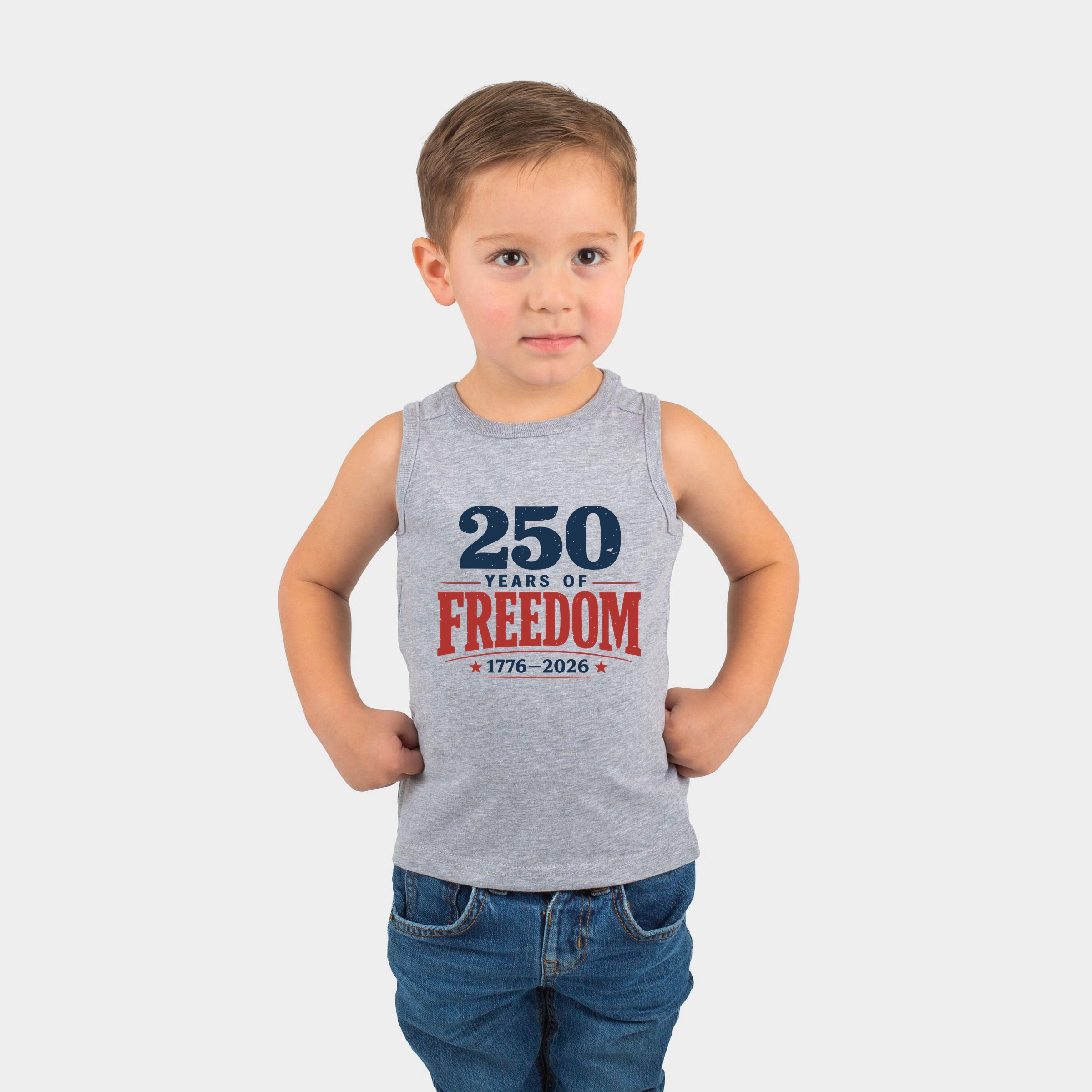 The Juniper Shop - 250 Years of Freedom Block Toddler Graphic Tank