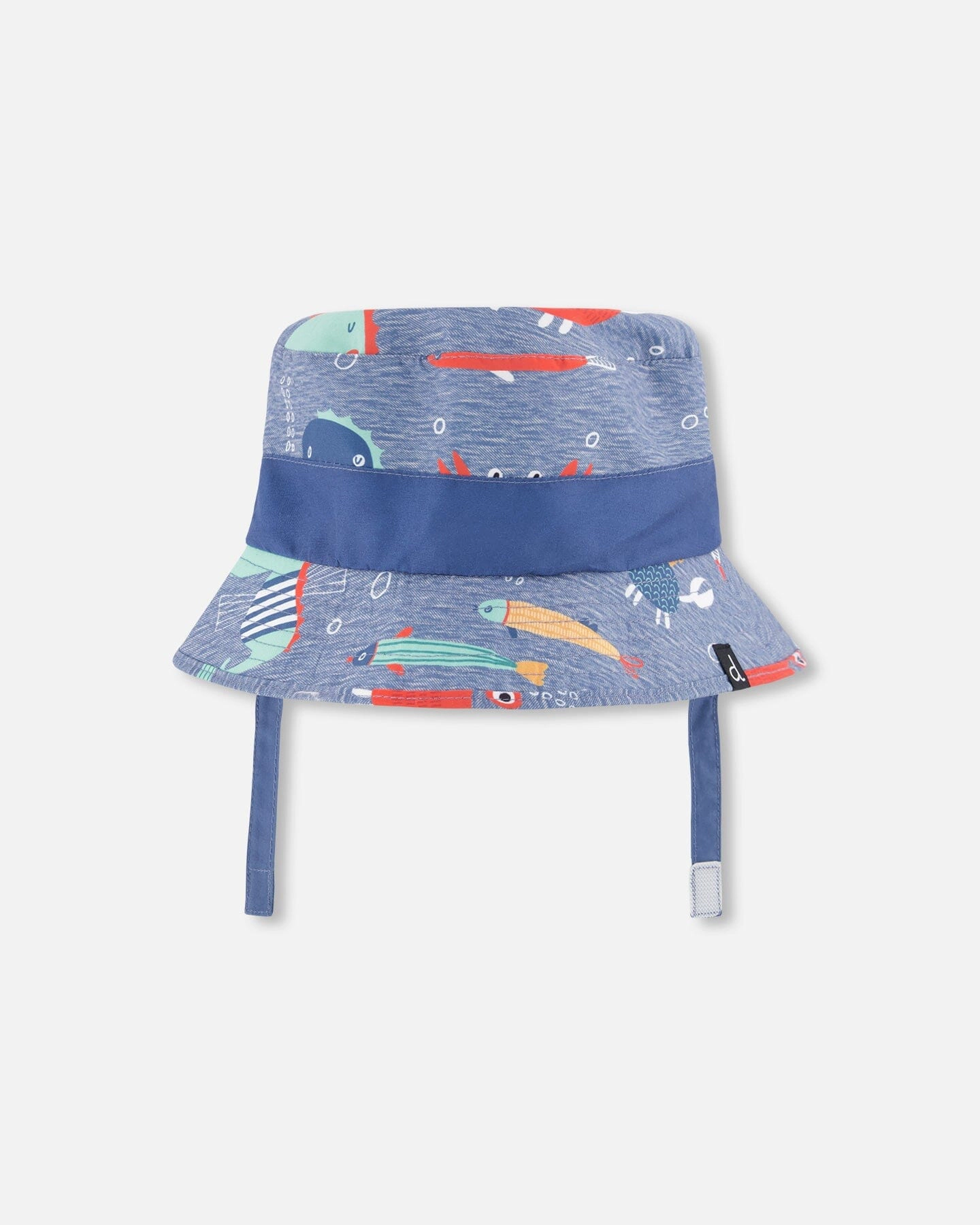 Deux par Boys Recycled Polyester Beach Hat Marine Animal Print