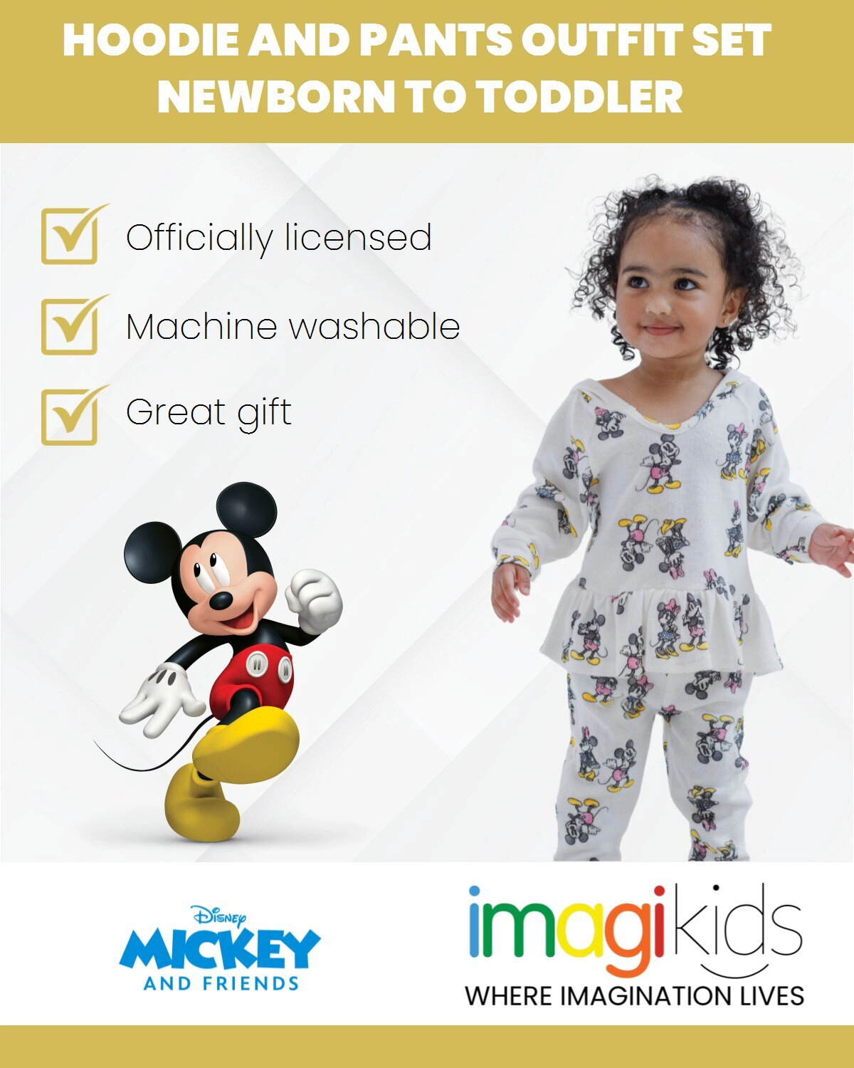 Disney Mickey Mouse & Friends 2-Piece Hoodie and Pants Set