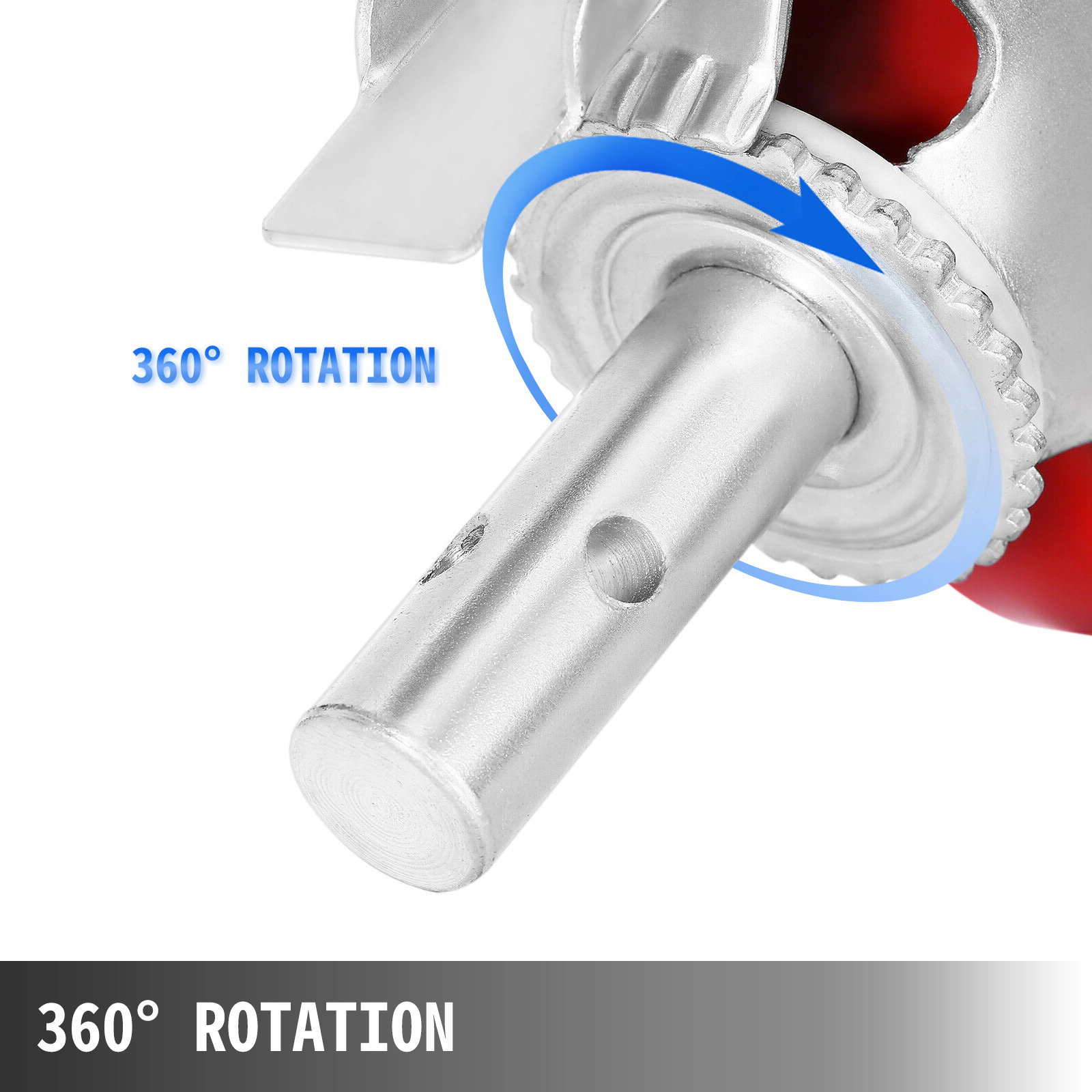HONGGE Heavy Duty 8-Inch Scaffolding Casters, 4-Pack with Locking Brake, Polyurethane Wheels, 4400 lbs Capacity