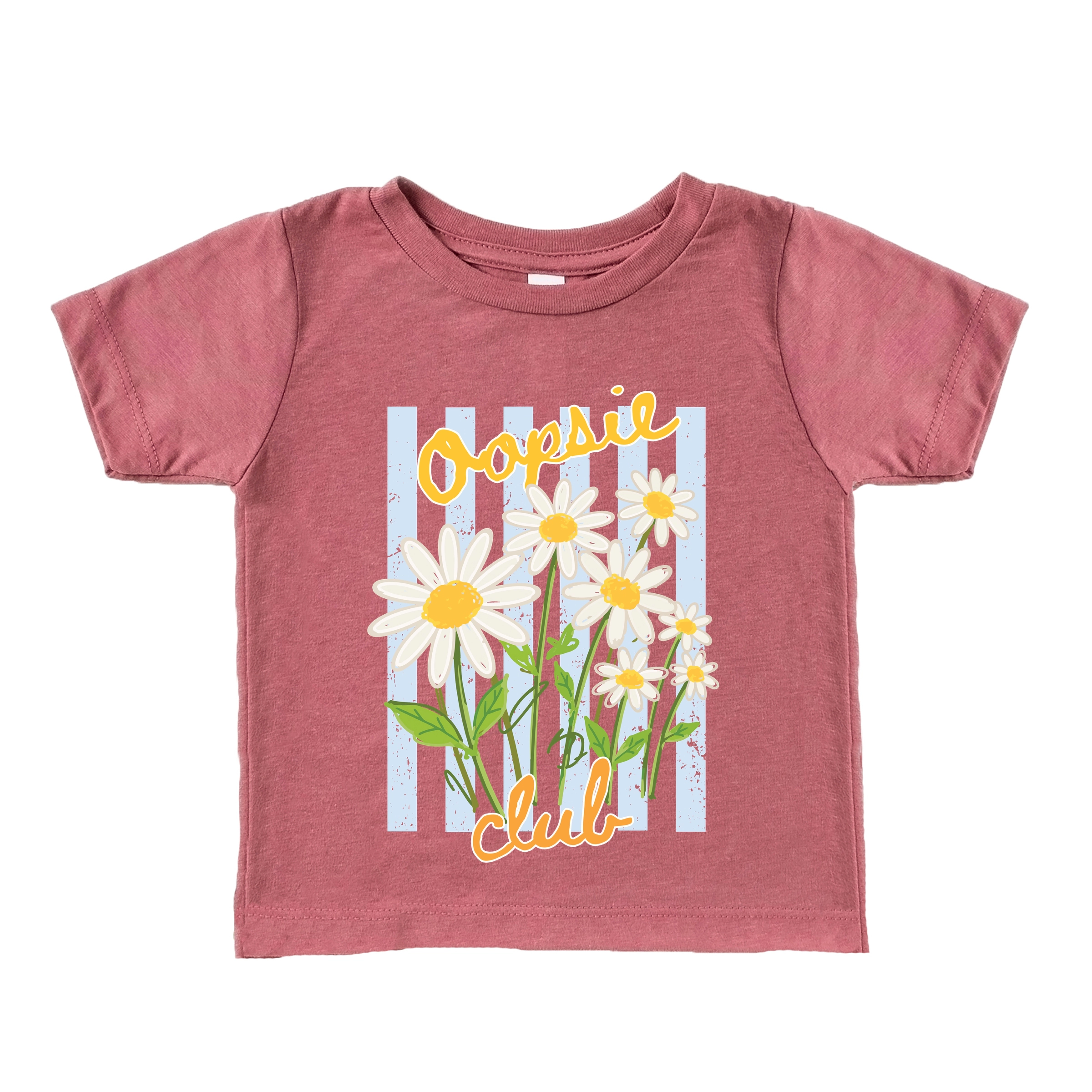 The Juniper Shop - Toddler Short Sleeve Graphic T-Shirt Oopsie Daisy Club Stripes