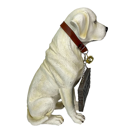 DWK Labrador Retriever Garden Welcome Statue Reversible Sign Don't Stop ...