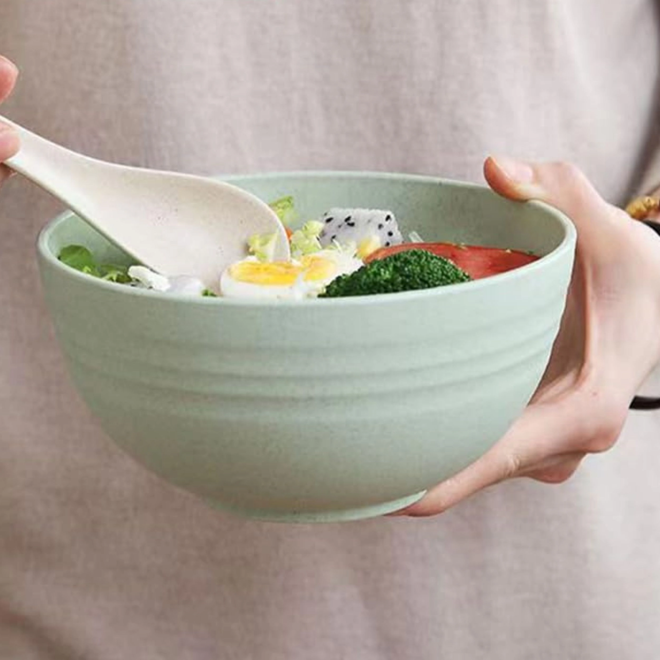 Stock Preferred 24 oz Wheat Straw Cereal Bowls Set of 4