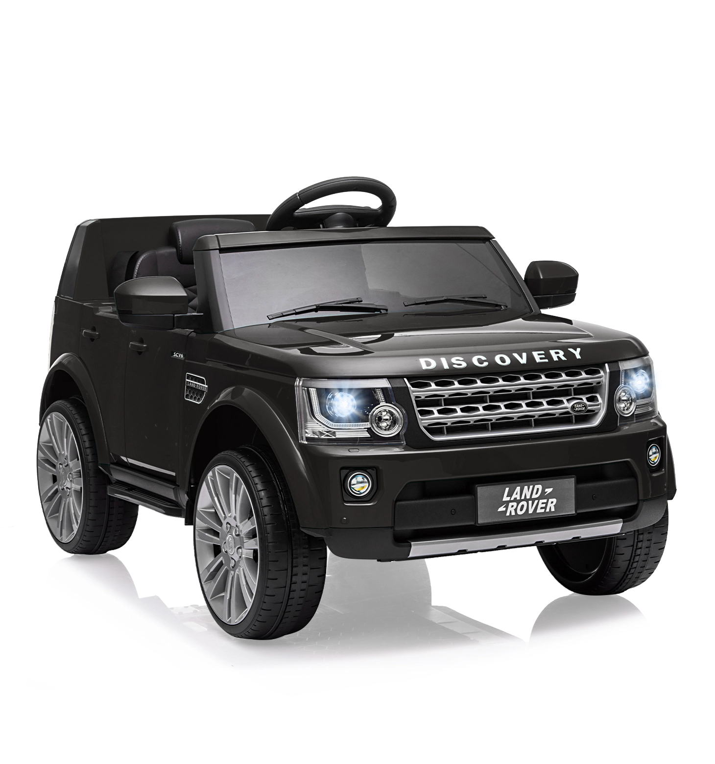 12V Licensed Land Rover Kids Ride On Truck, Electric Car w/Remote, 3 Speeds, Suspension, LED Lights, Bluetooth Music