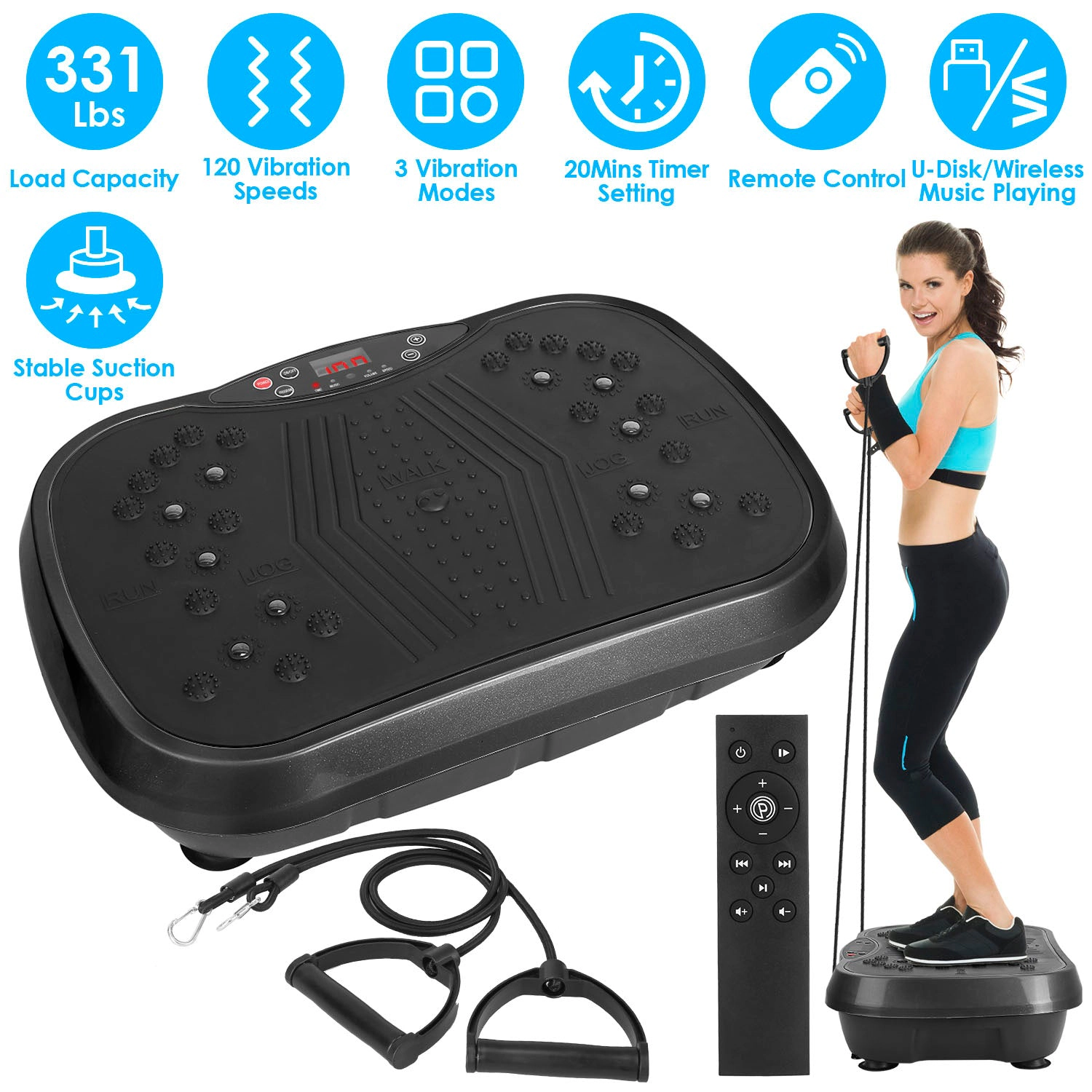 GBruno 120-Speed Vibration Exercise Platform Machine
