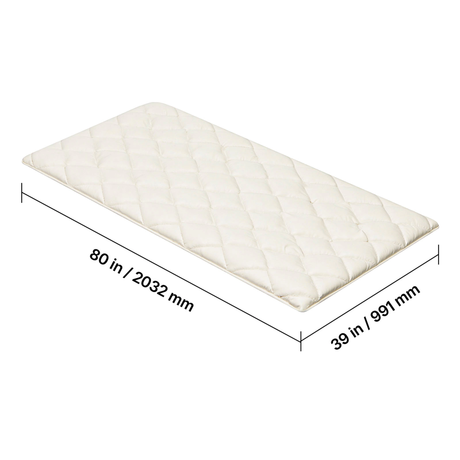 HONGGE Japanese Tatami Mat Foldable Japanese Tatami Mattress Futon Mattress with Storage Bag & Fastener 9-Layer Floor