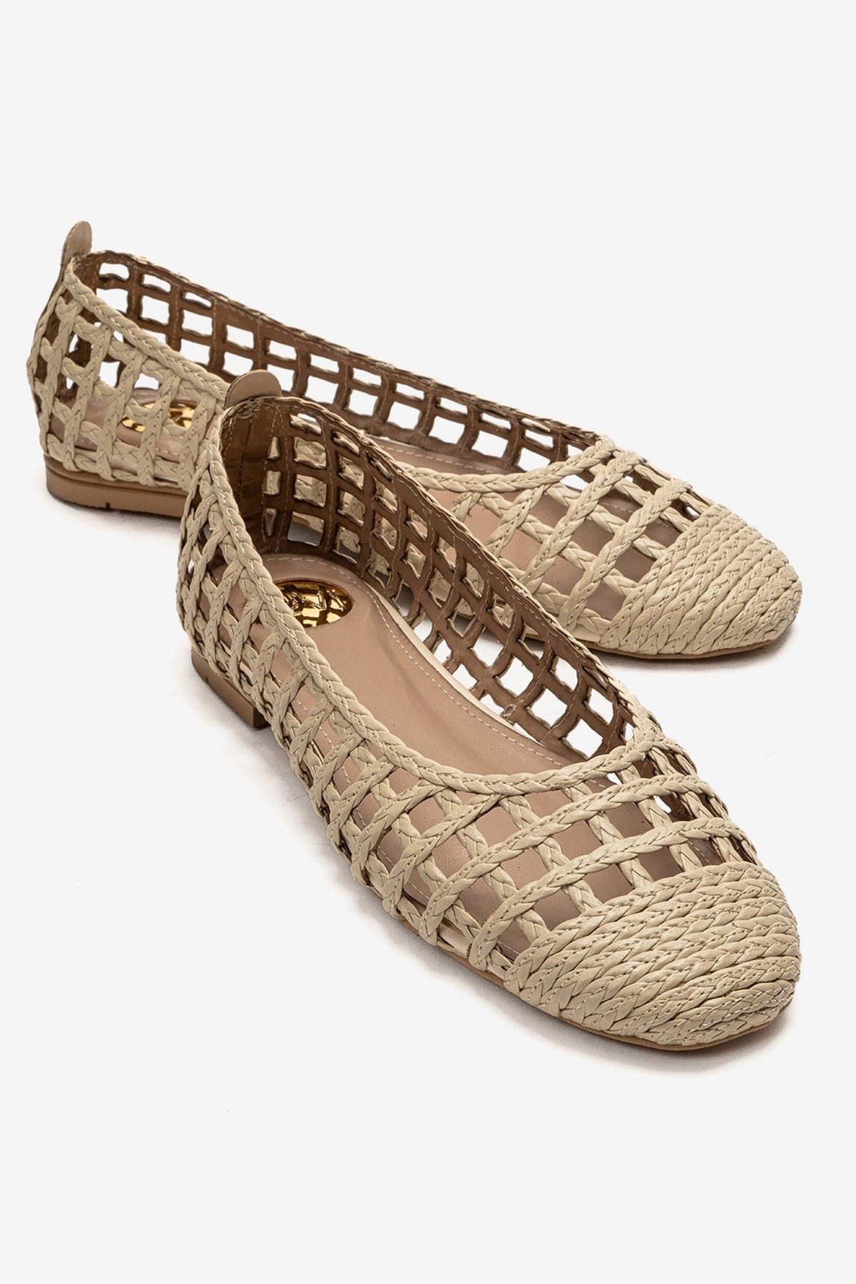 Prologue Shoes Womens Elvaris Woven Ballet Flat