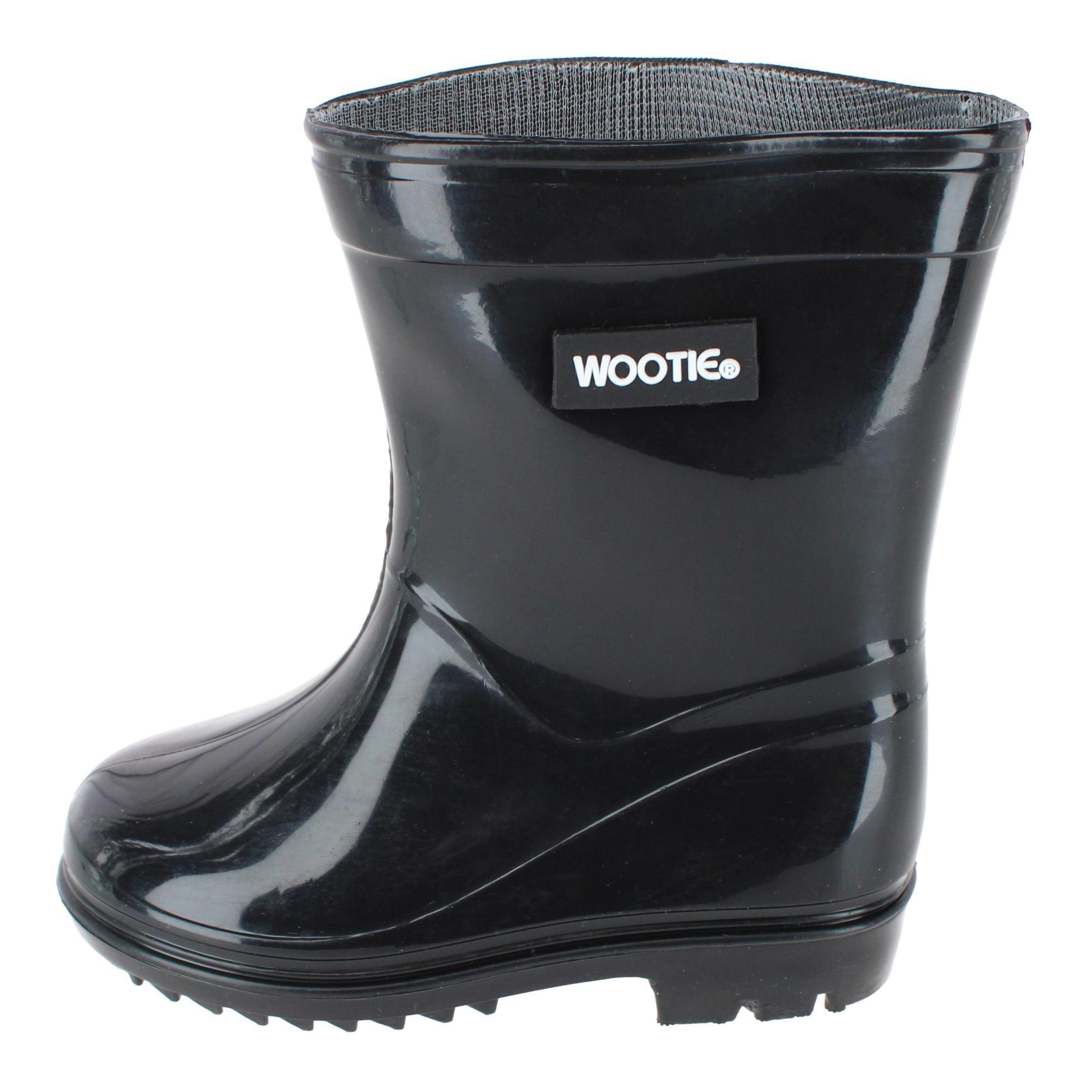 CTM Toddler & Kids' Classic Waterproof Solid Color Rain Boots by Wootie